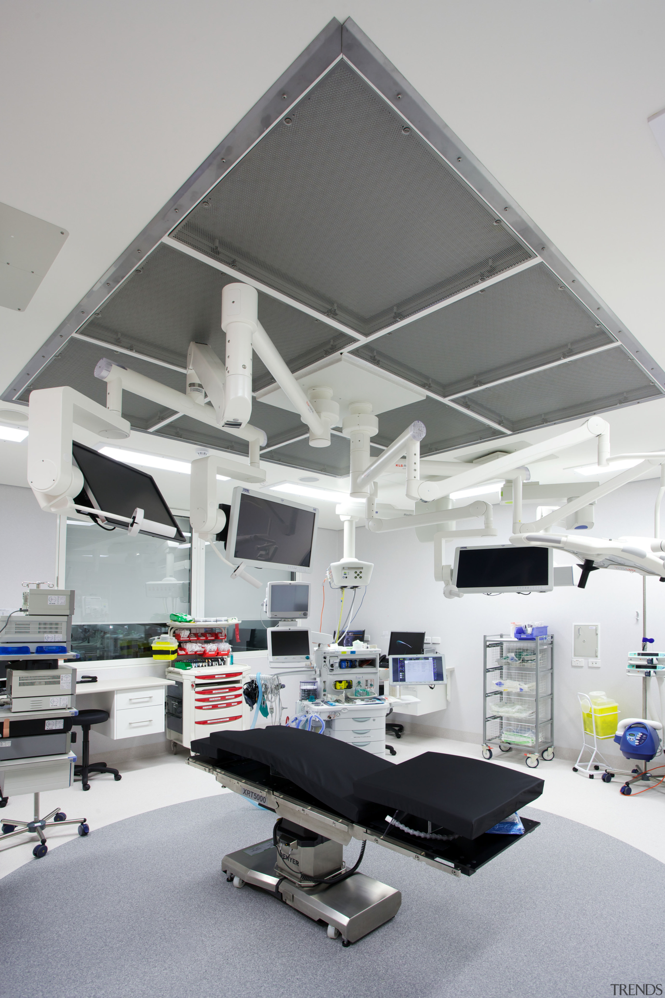 Forté Health required complex sustainable strategies by Powell ceiling, clinic, daylighting, hospital, interior design, product design, gray