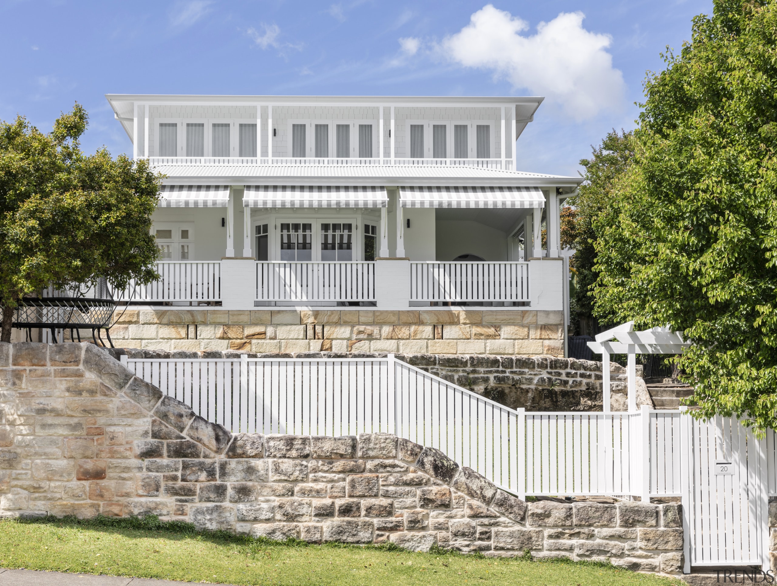 Reconstruction of the upper-storey has elevated the home's 