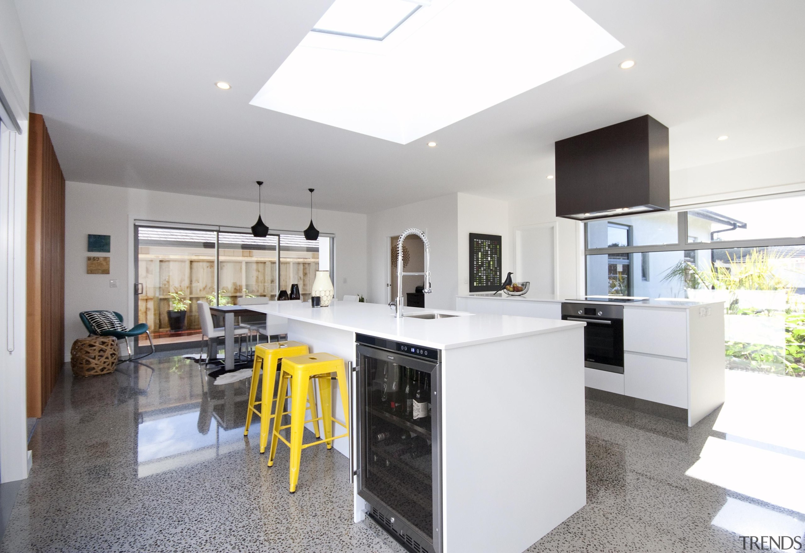 This client modified “Sandler” derivative built by Fowler countertop, interior design, kitchen, property, real estate, white, gray