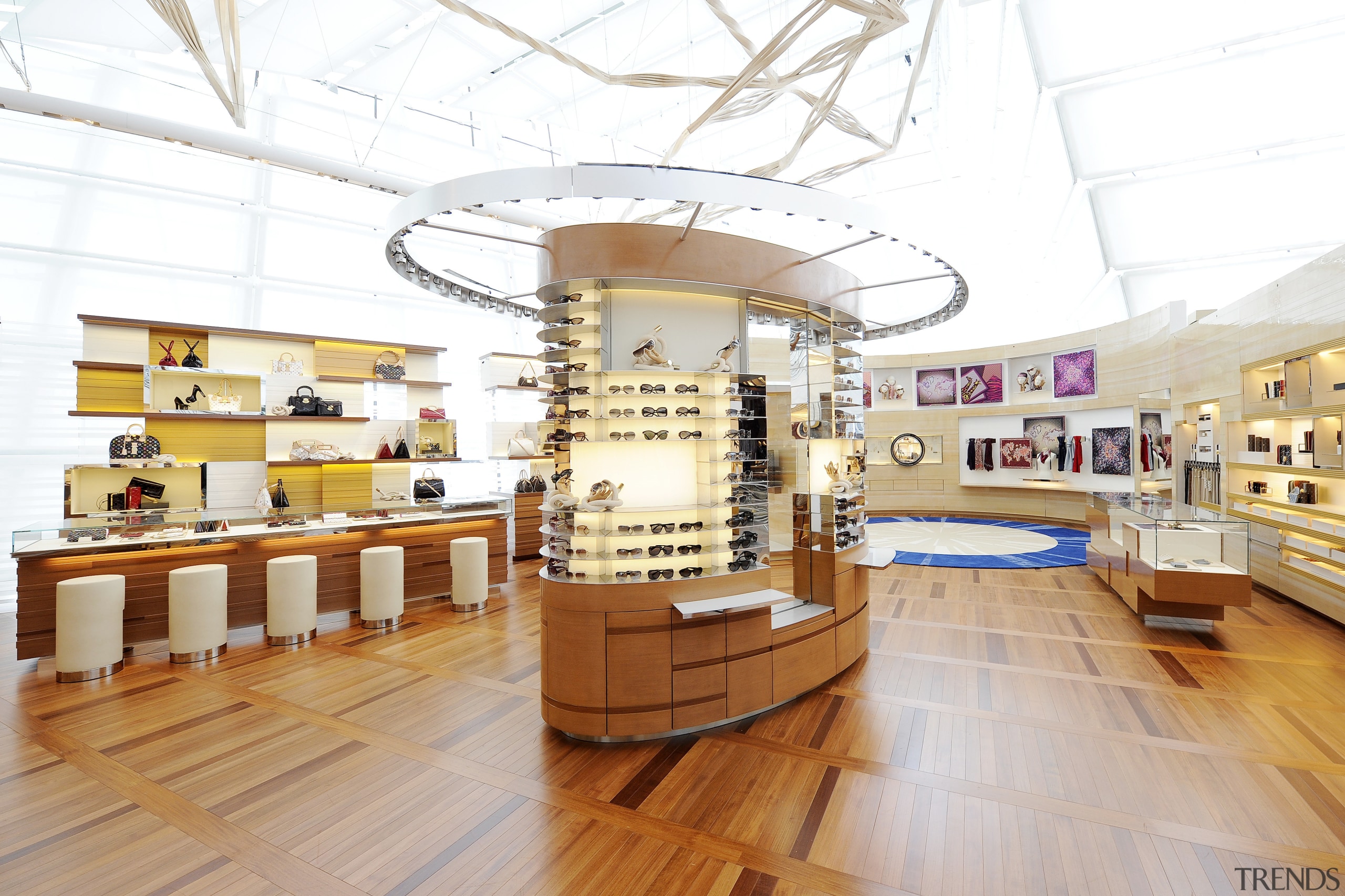 Shade sails diffuse the sunlight and help to interior design, white