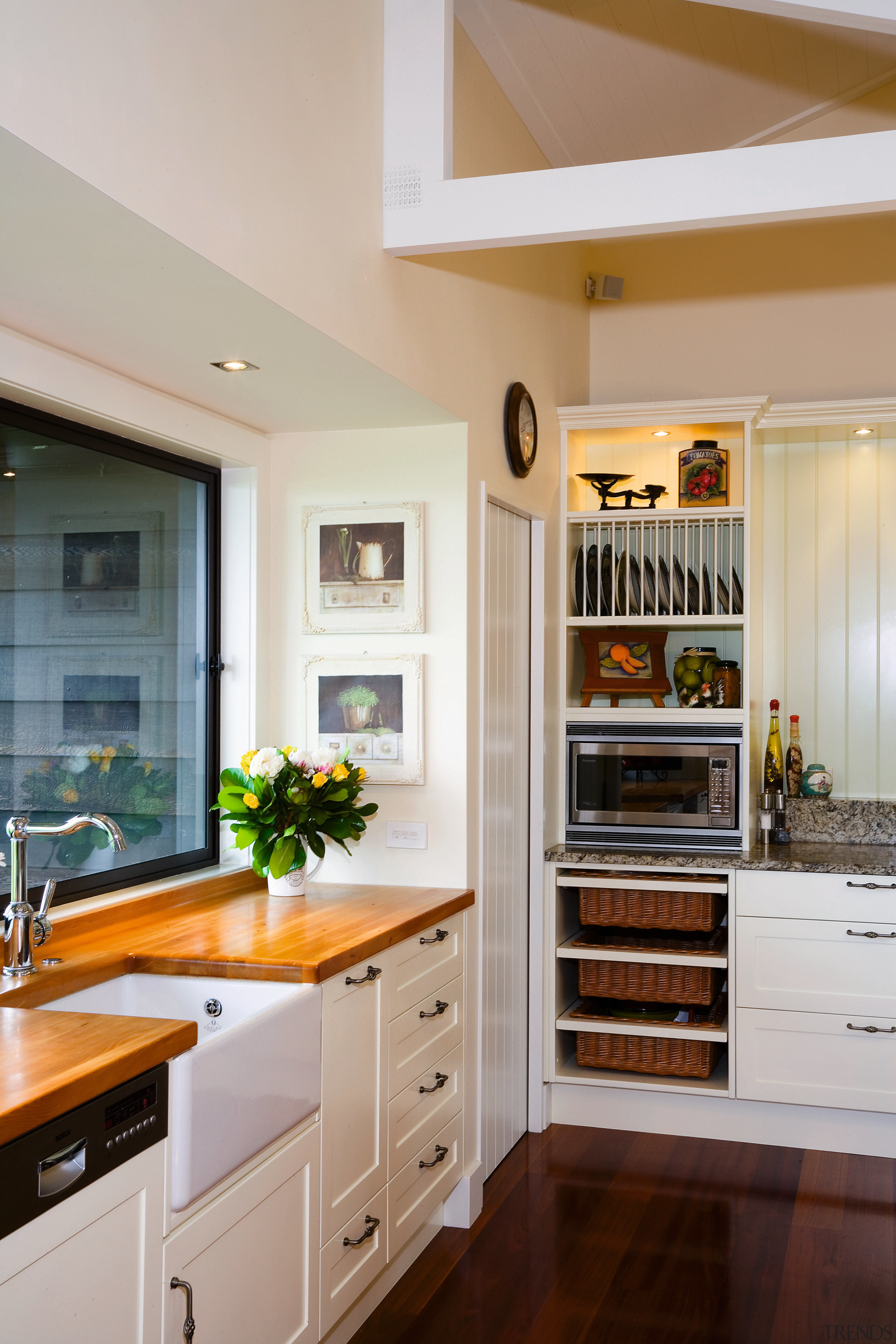 A view of some custom made kitchen cabinetry cabinetry, ceiling, countertop, cuisine classique, home, interior design, kitchen, room, gray