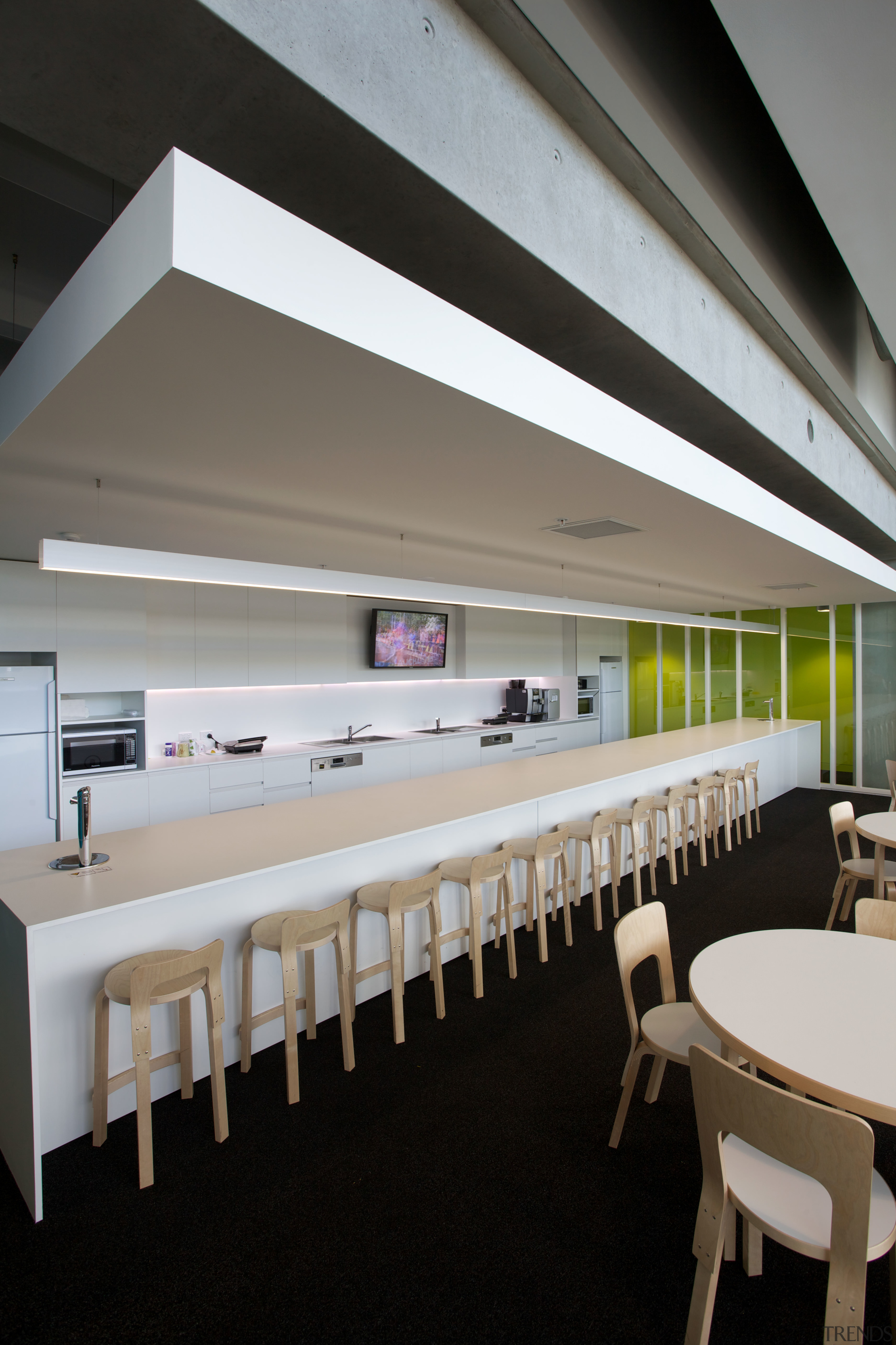 ASB North Wharf joinery by Sage Manufacturing - architecture, ceiling, furniture, interior design, table, gray, black