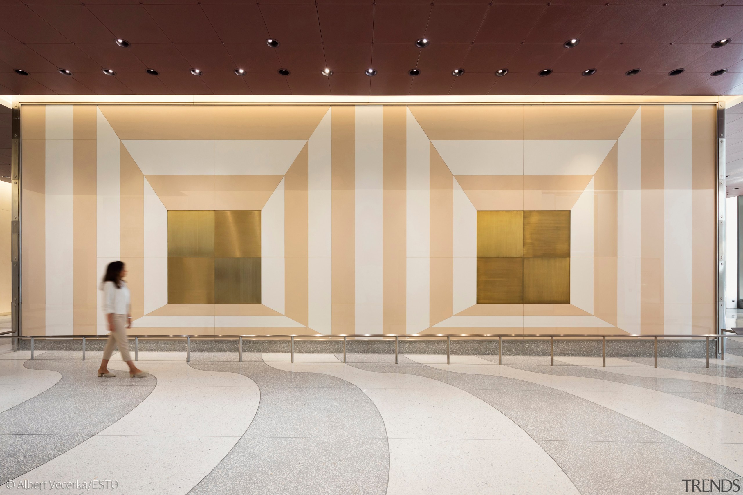 Restored Josef Albers mural. - Former Time & 