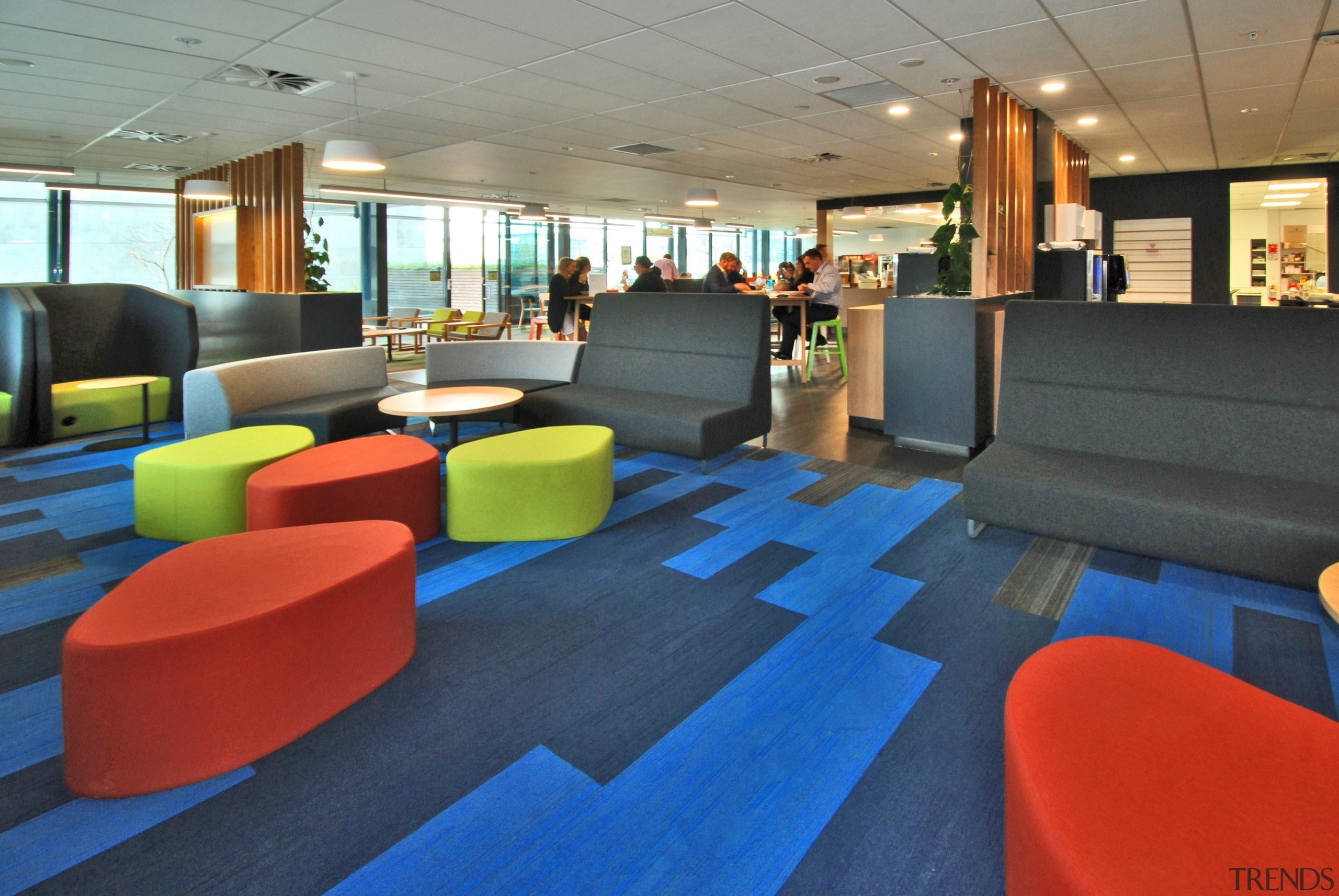 Interior - interior design | leisure centre | interior design, leisure centre, lobby, blue