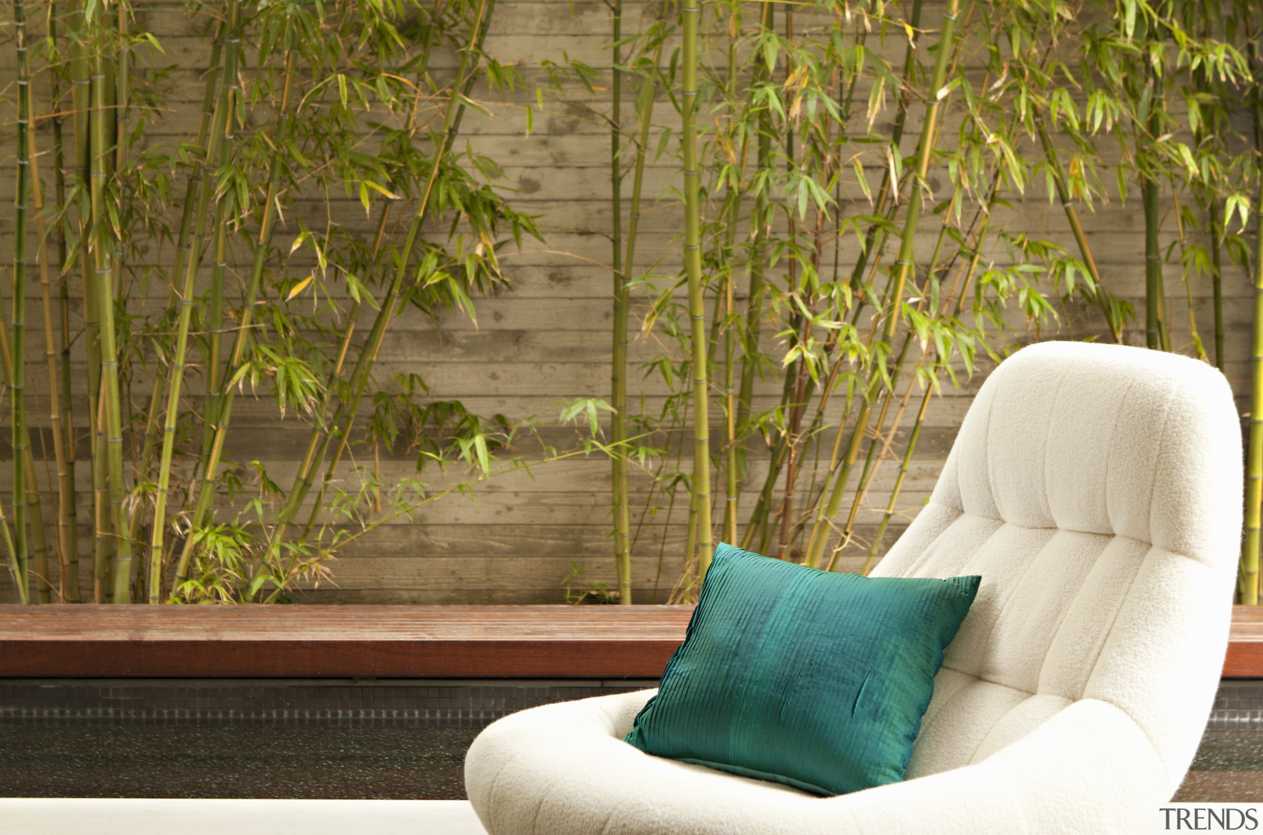 A verdant outdoor outlook. - Mad Men meets 