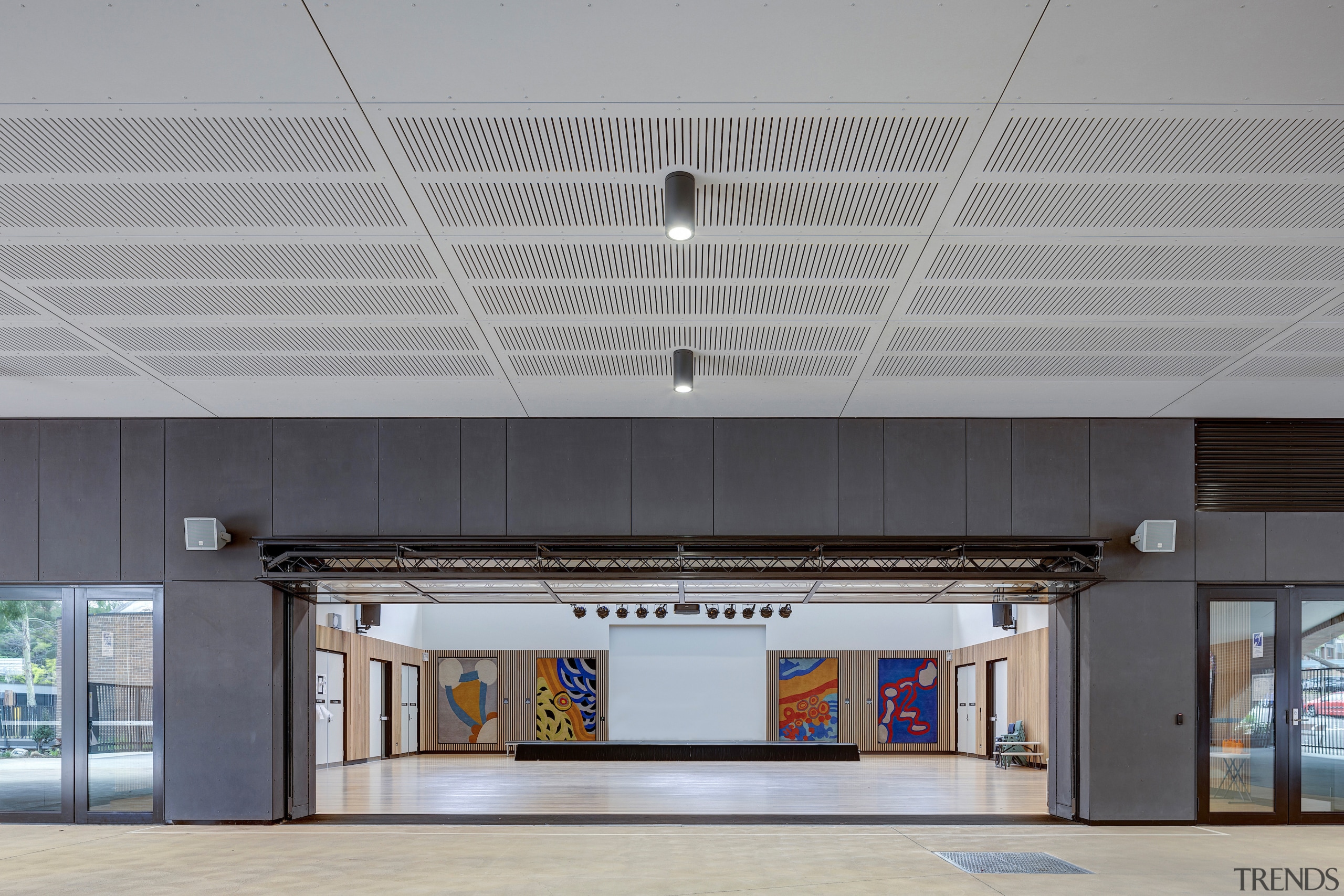 Murals from the original school, painted by Blak 