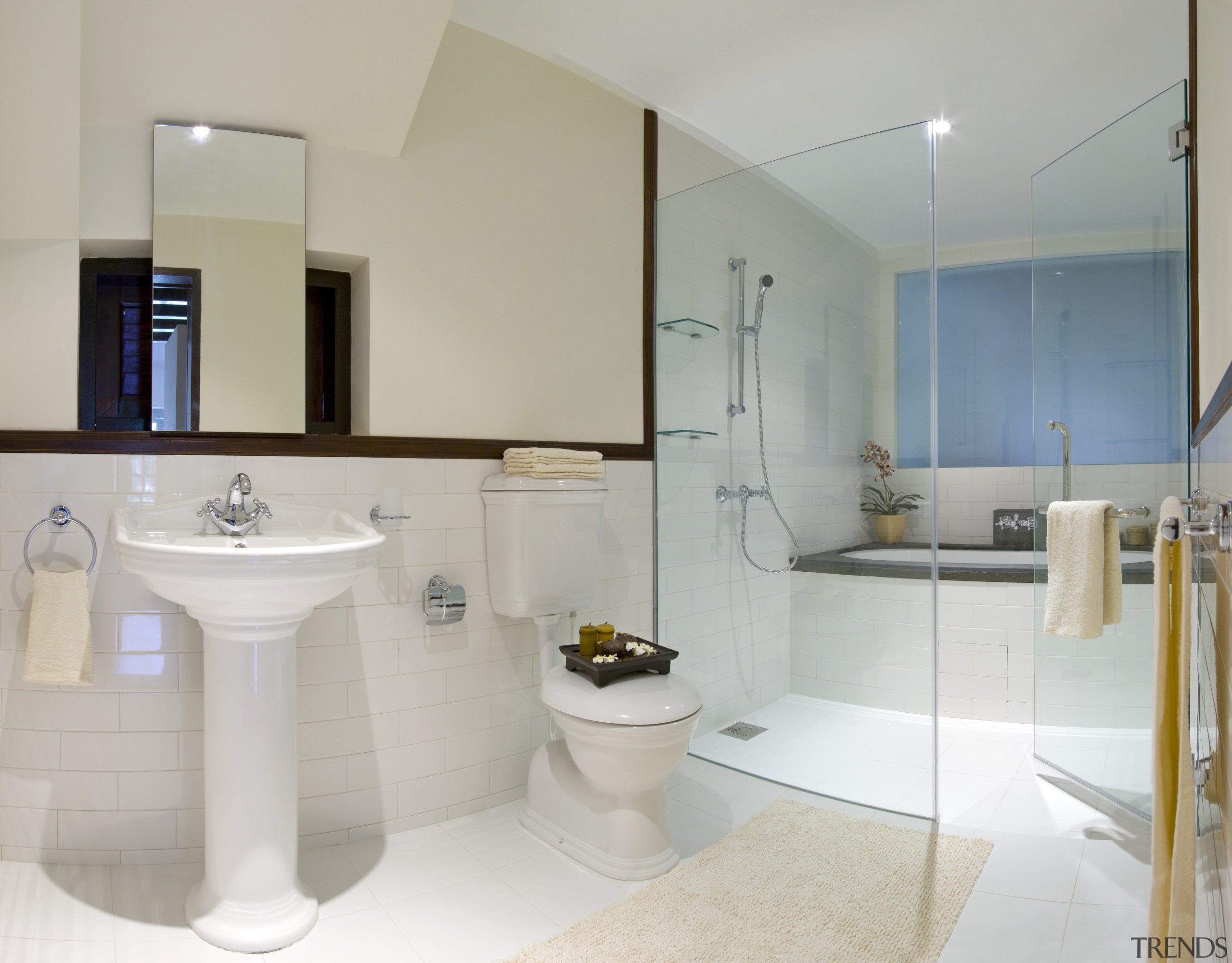 Bathroom  pedestal basin - Bathroom  pedestal bathroom, bathroom accessory, bathroom cabinet, home, interior design, plumbing fixture, property, real estate, room, sink, tap, gray