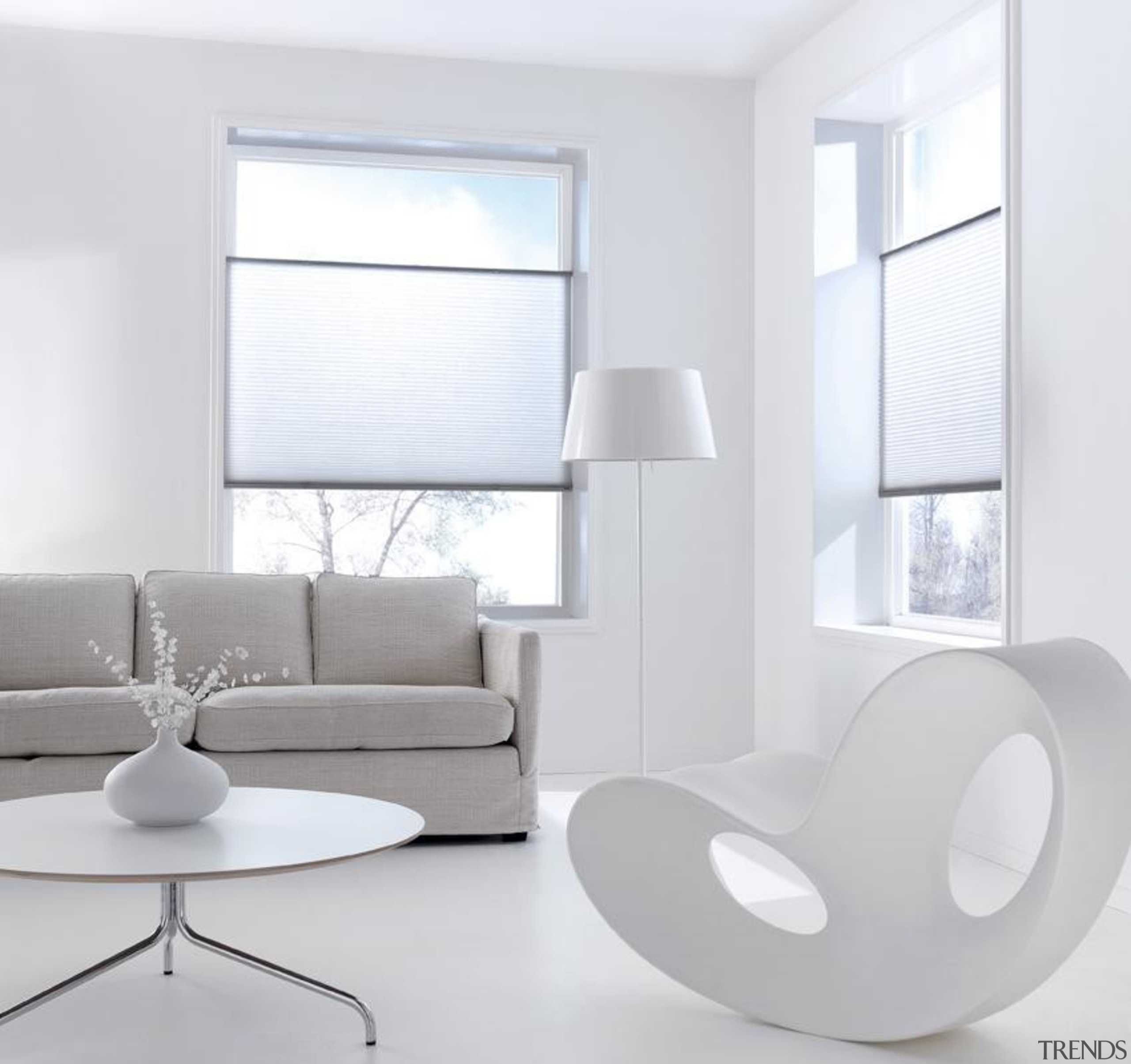 luxaflex duette shades - luxaflex duette shades - angle, chair, furniture, interior design, light fixture, living room, product design, table, window, white