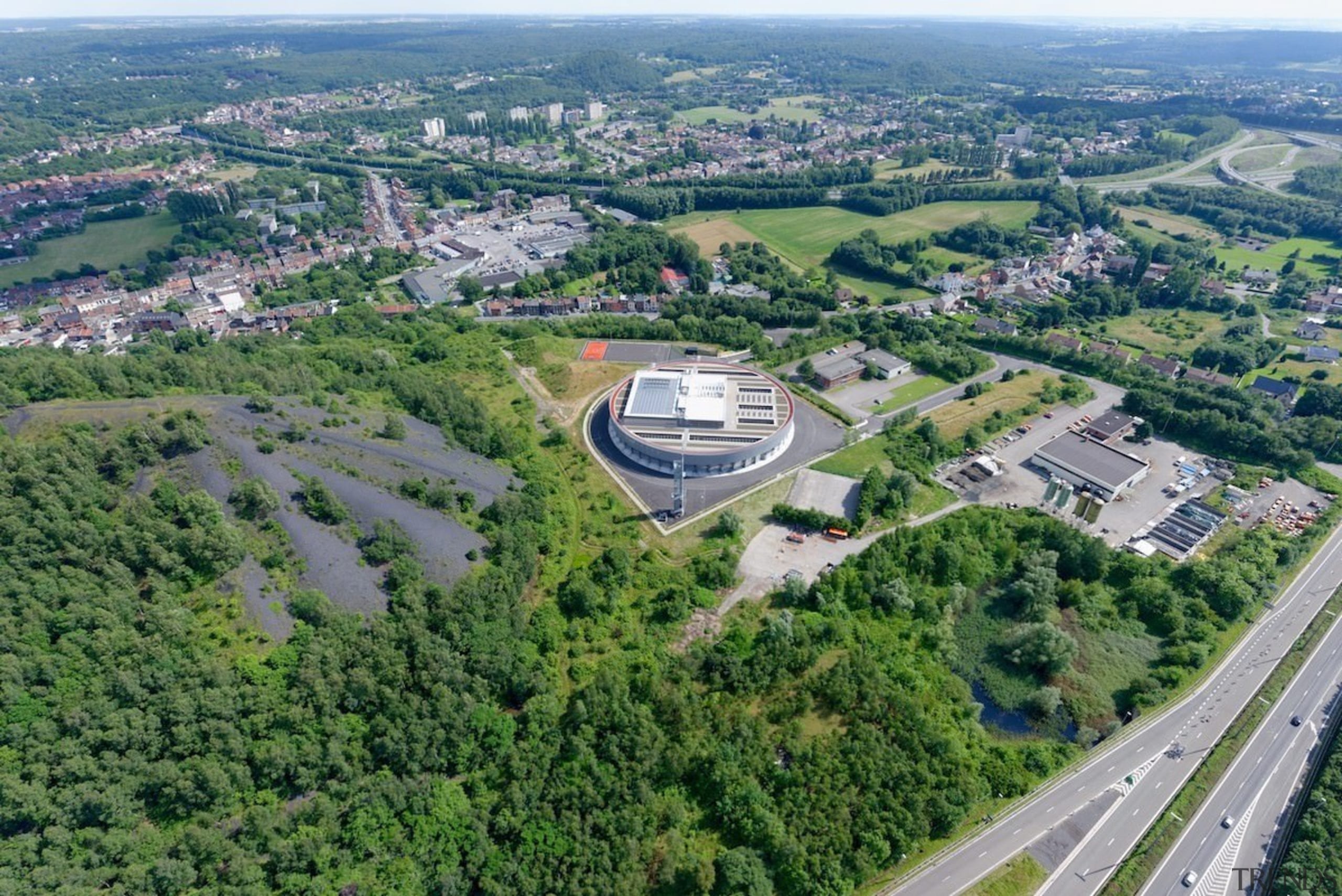 569 firestation - 569 firestation - aerial photography aerial photography, bird's eye view, city, land lot, suburb, green