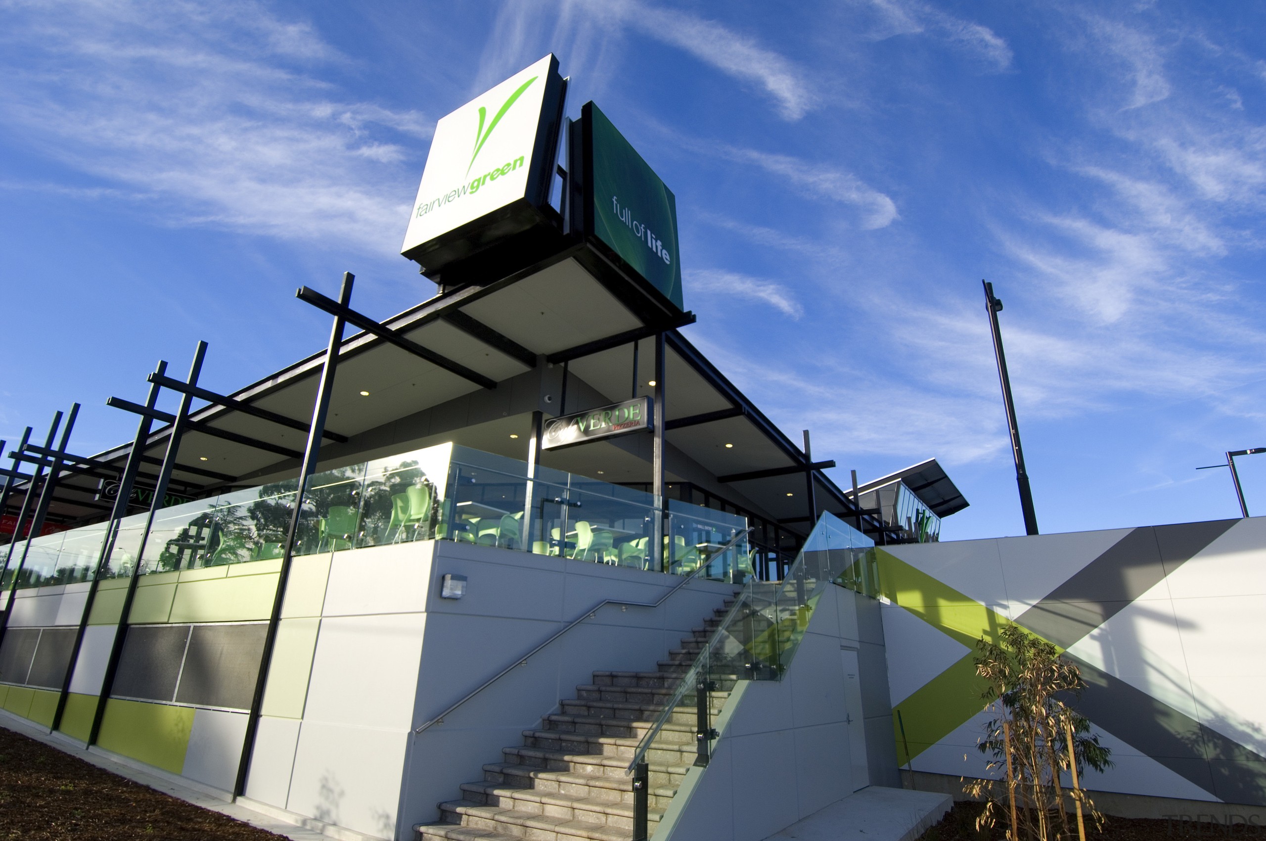 Fairview Green Shopping Centre, Fairview Park, WA - architecture, structure, teal