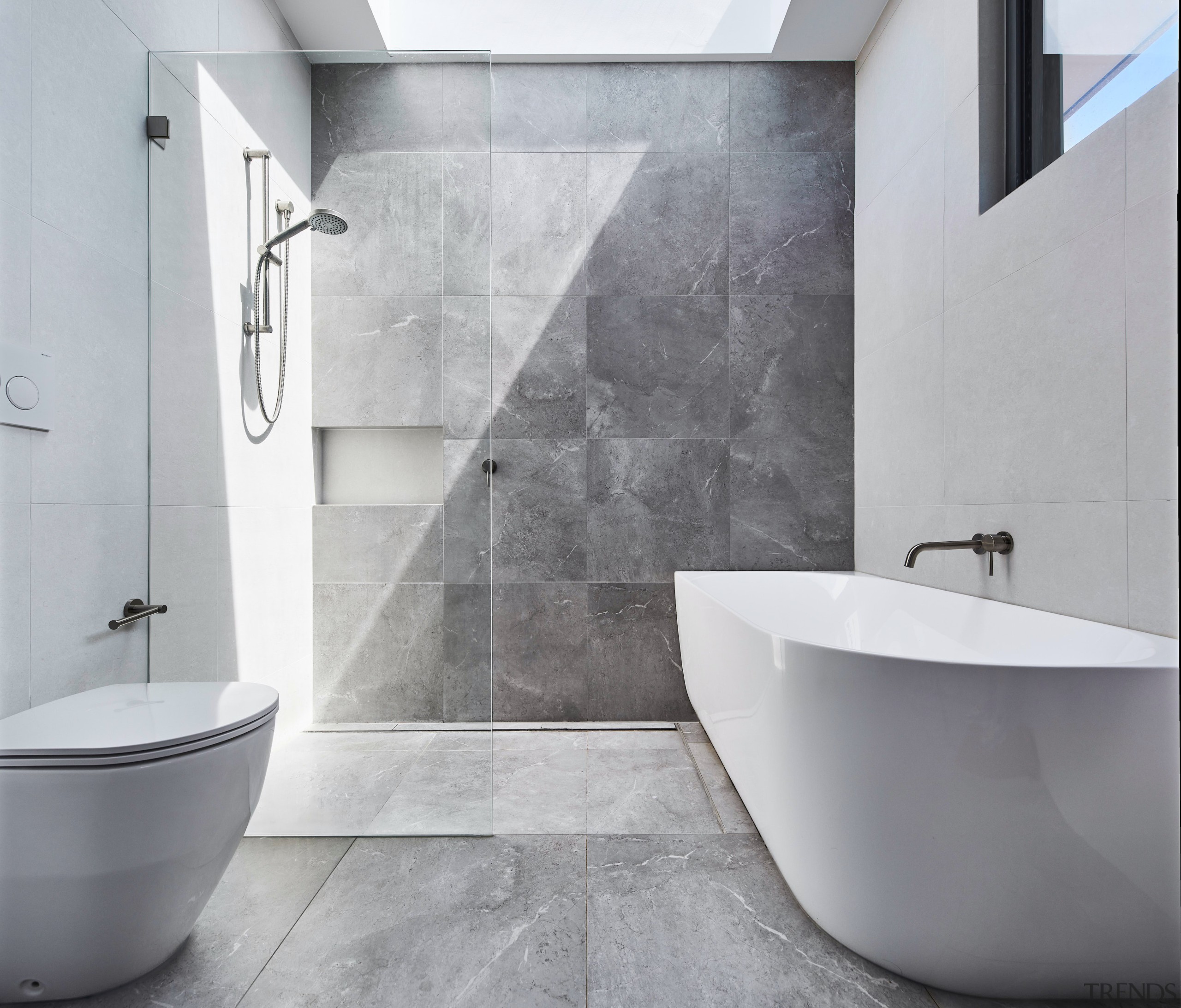 The generous family bathroom. - Thrice as nice 