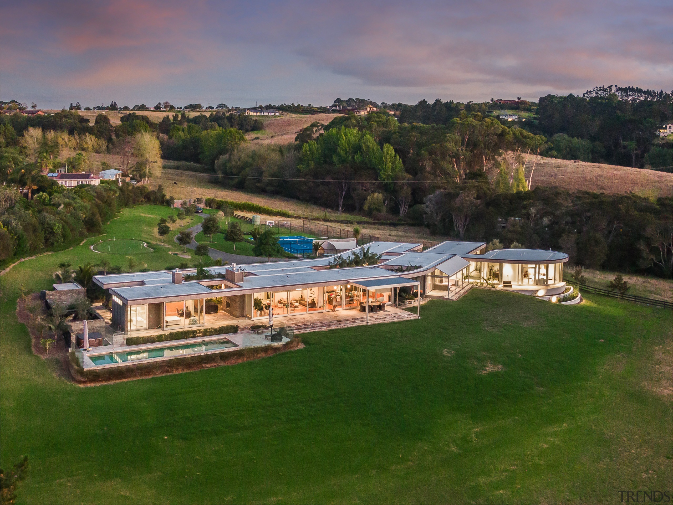 ​​​​​​​Paradise at dusk – this renovated home now brown