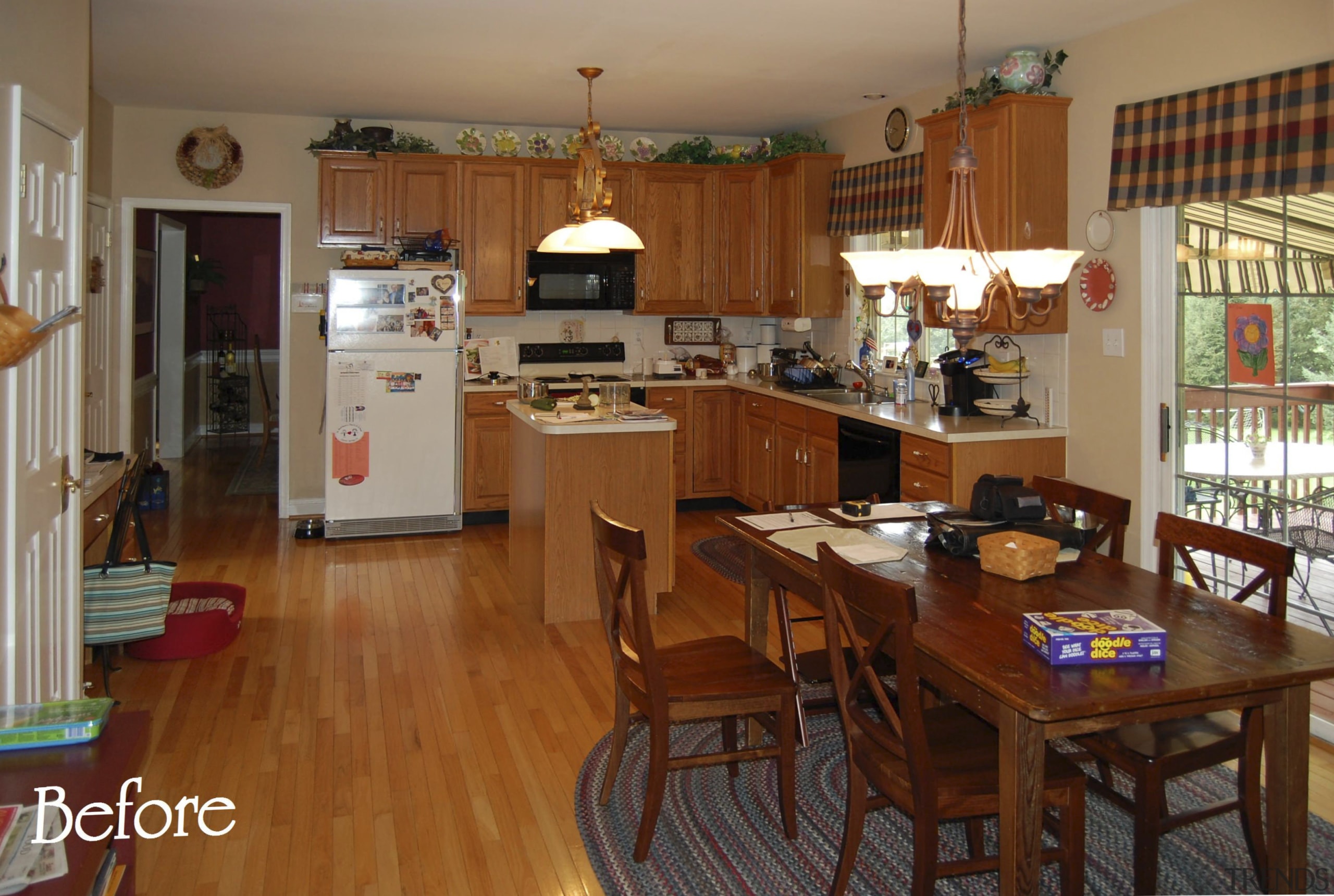 Remodeling this kitchen has given it a stronger countertop, dining room, floor, flooring, hardwood, home, interior design, kitchen, living room, real estate, room, wood, brown
