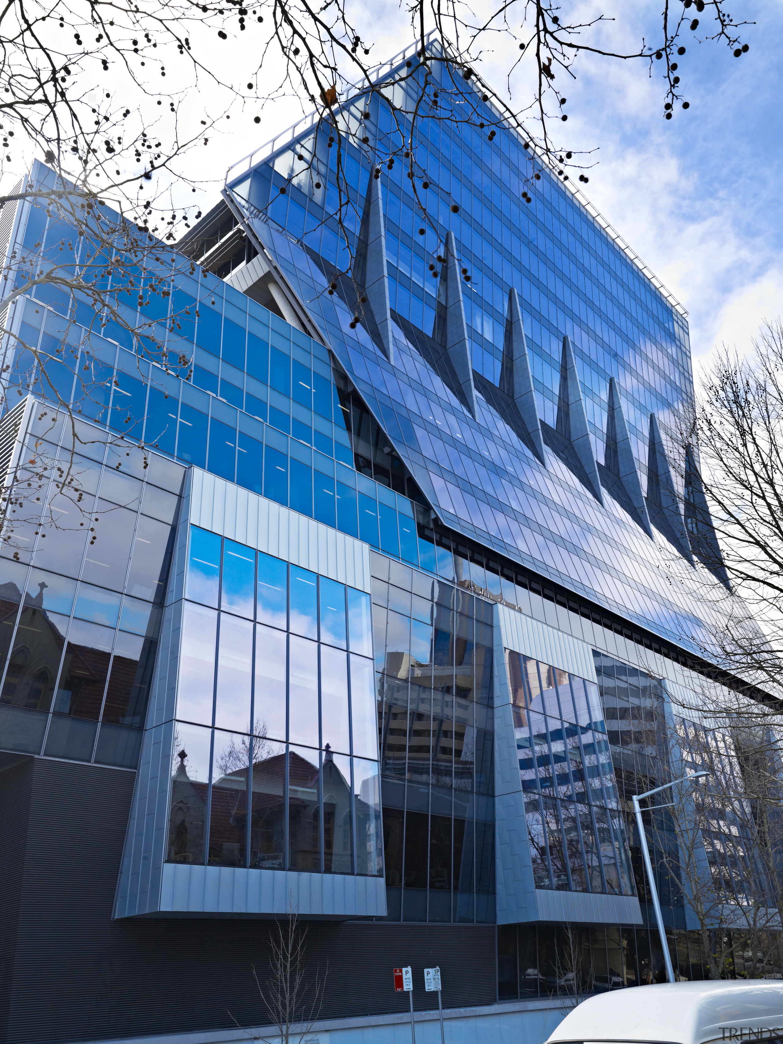 Ark North Sydney, NSW. Architect: Rice Daubney - architecture, building, commercial building, condominium, corporate headquarters, daytime, elevation, facade, headquarters, house, landmark, metropolis, metropolitan area, mixed use, reflection, sky, skyscraper, structure, urban area, winter, blue