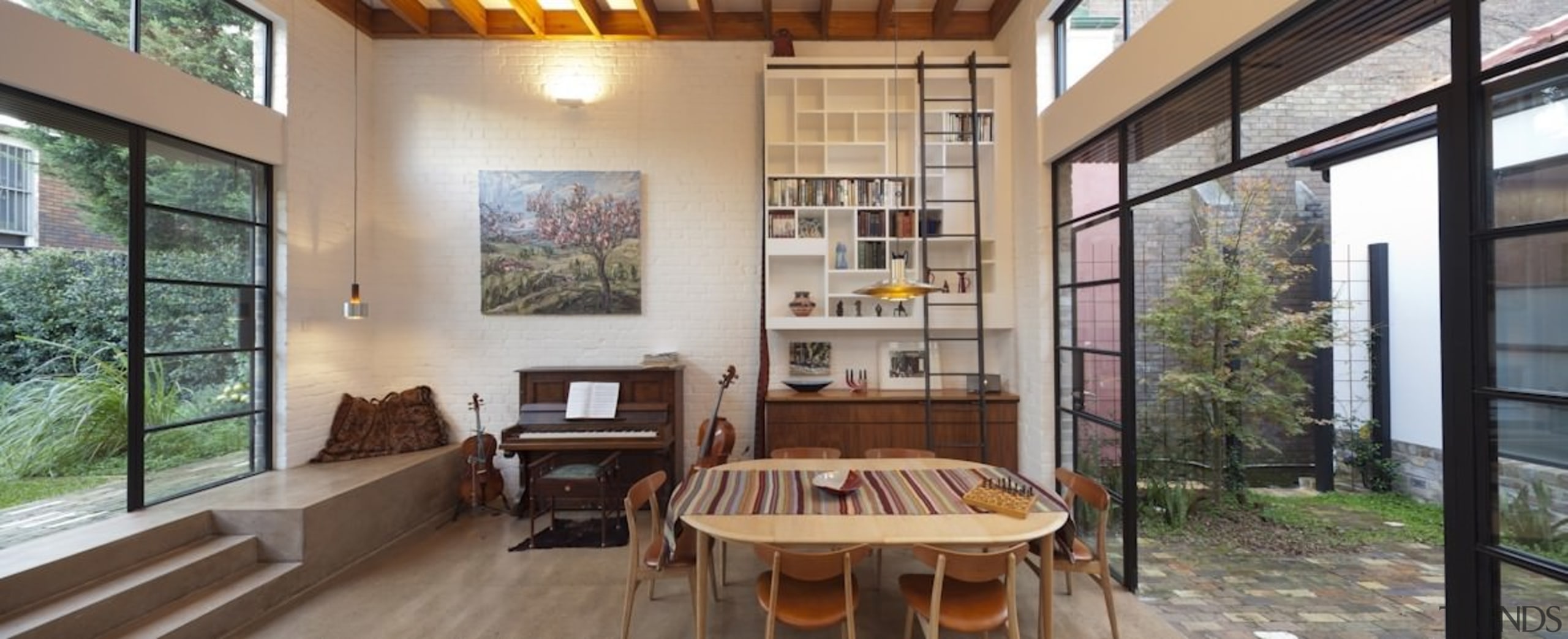 Sam Crawford Architects balcony, courtyard, house, interior design, property, real estate, window, gray
