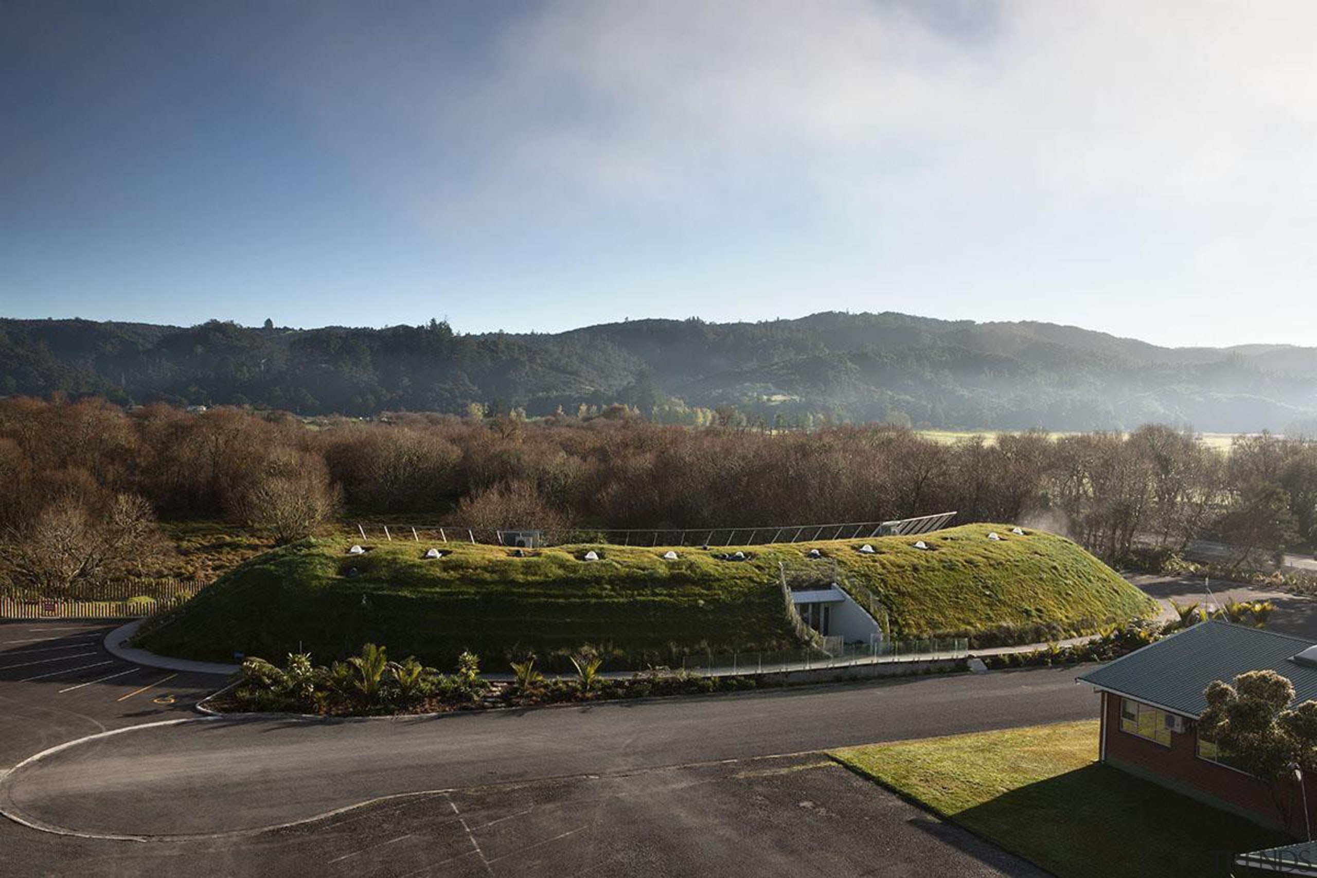 MERIT WINNERTe Mirumiru (2 of 4) - Coffey architecture, cloud, estate, grass, highland, hill, house, landscape, morning, mountain, photography, plant, real estate, residential area, rural area, sky, suburb, sunlight, tree, black, white