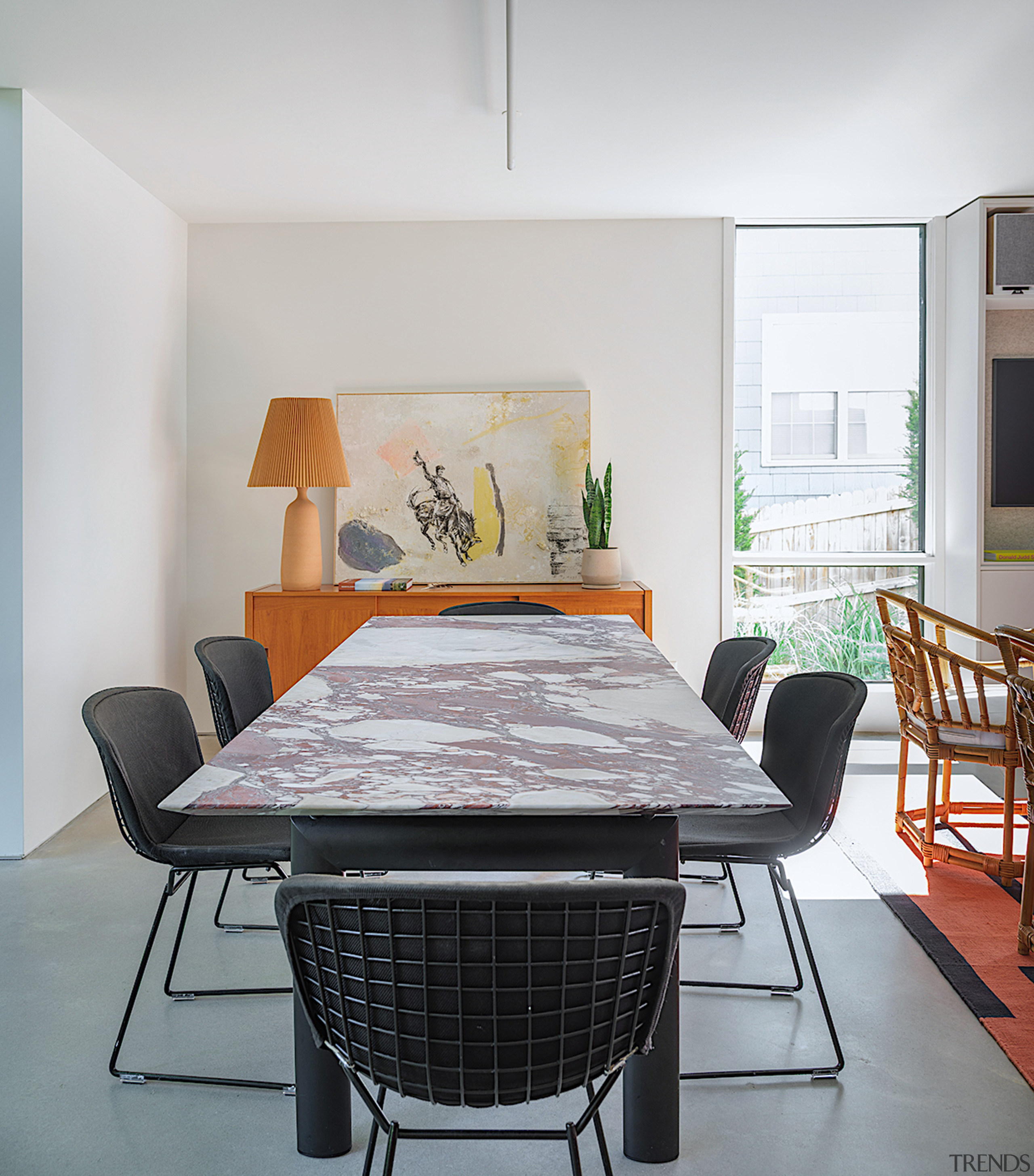 Lower level dining space. - Radical yet respectful 