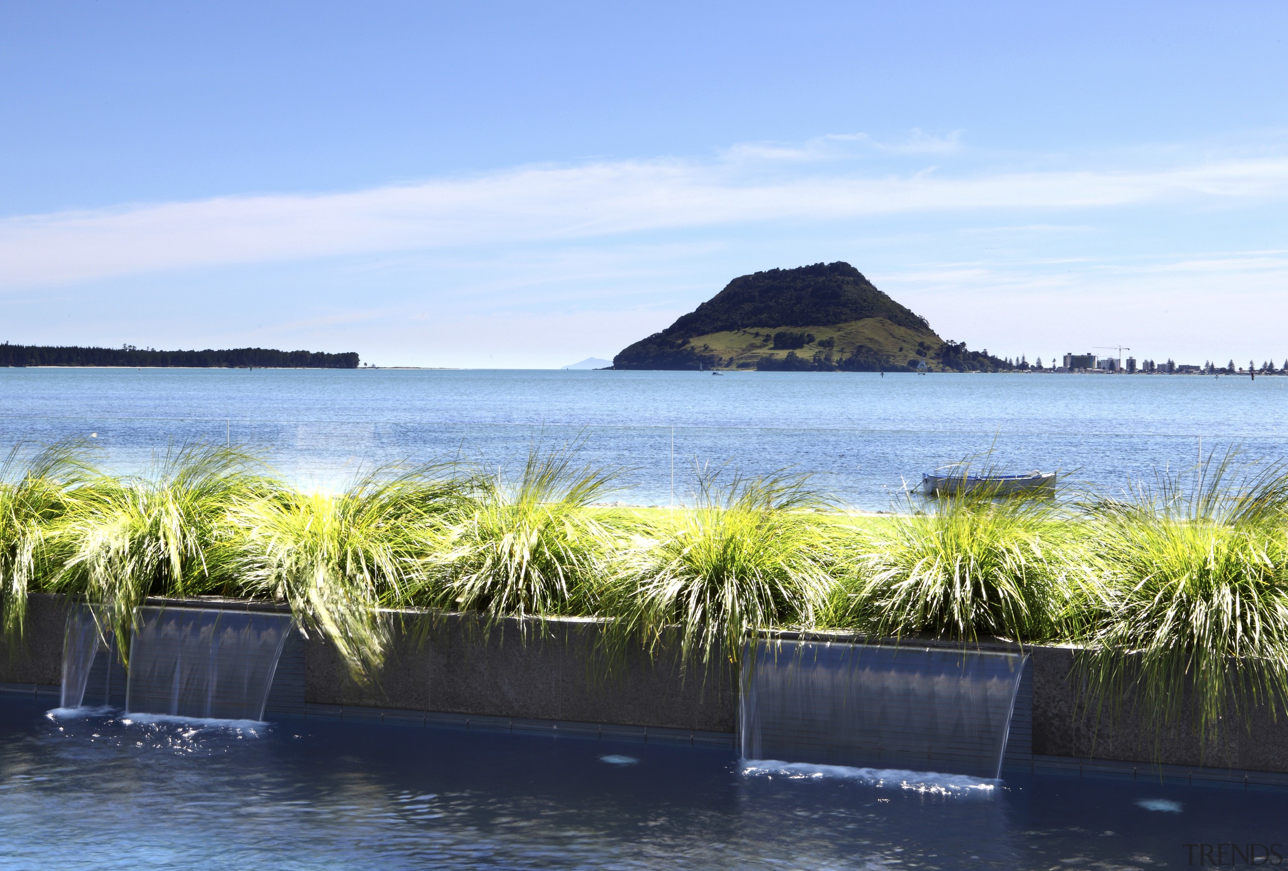 View of Pool resource pools - View of bay, coastal and oceanic landforms, real estate, sea, sky, tropics, water, teal