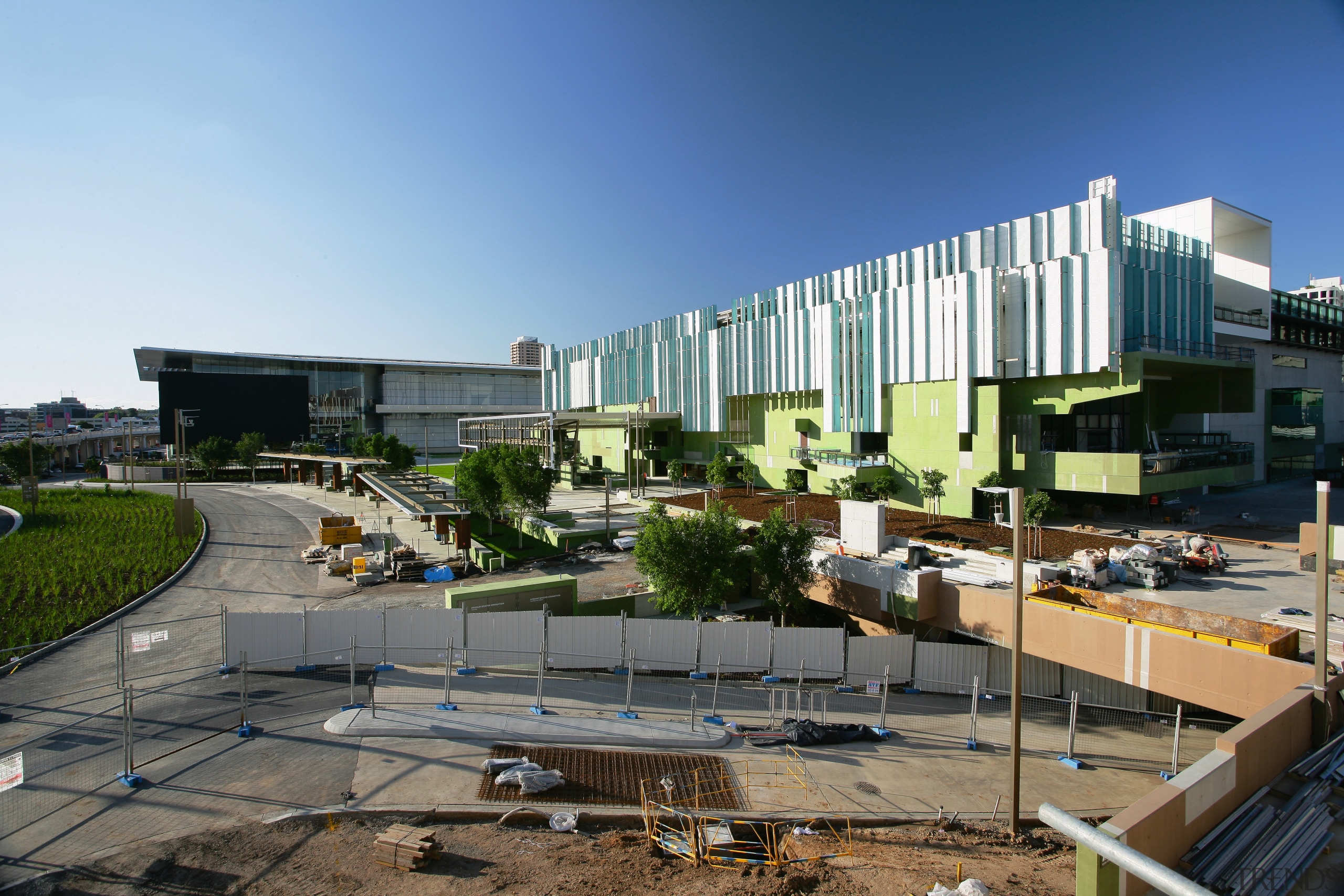 A view of the Milenium Arts Project. - architecture, building, city, commercial building, corporate headquarters, daytime, headquarters, metropolitan area, mixed use, neighbourhood, real estate, residential area, sky, urban design