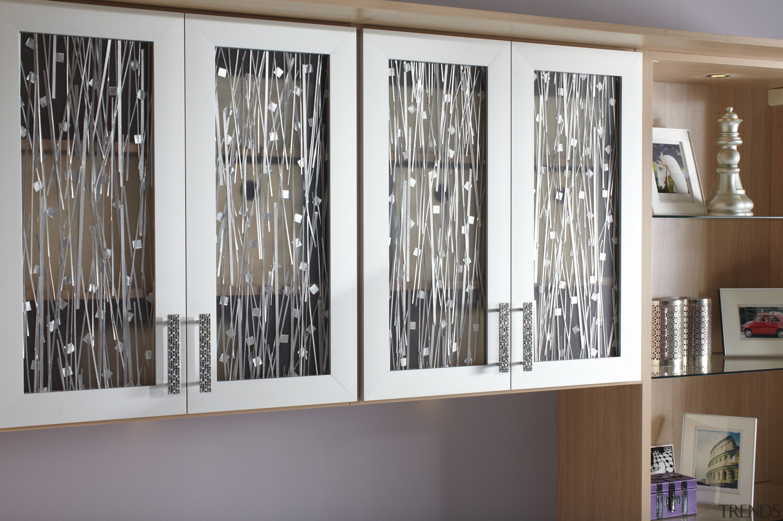 Seen here is a storage system/closet designed and door, furniture, glass, interior design, shelving, window, window covering, gray