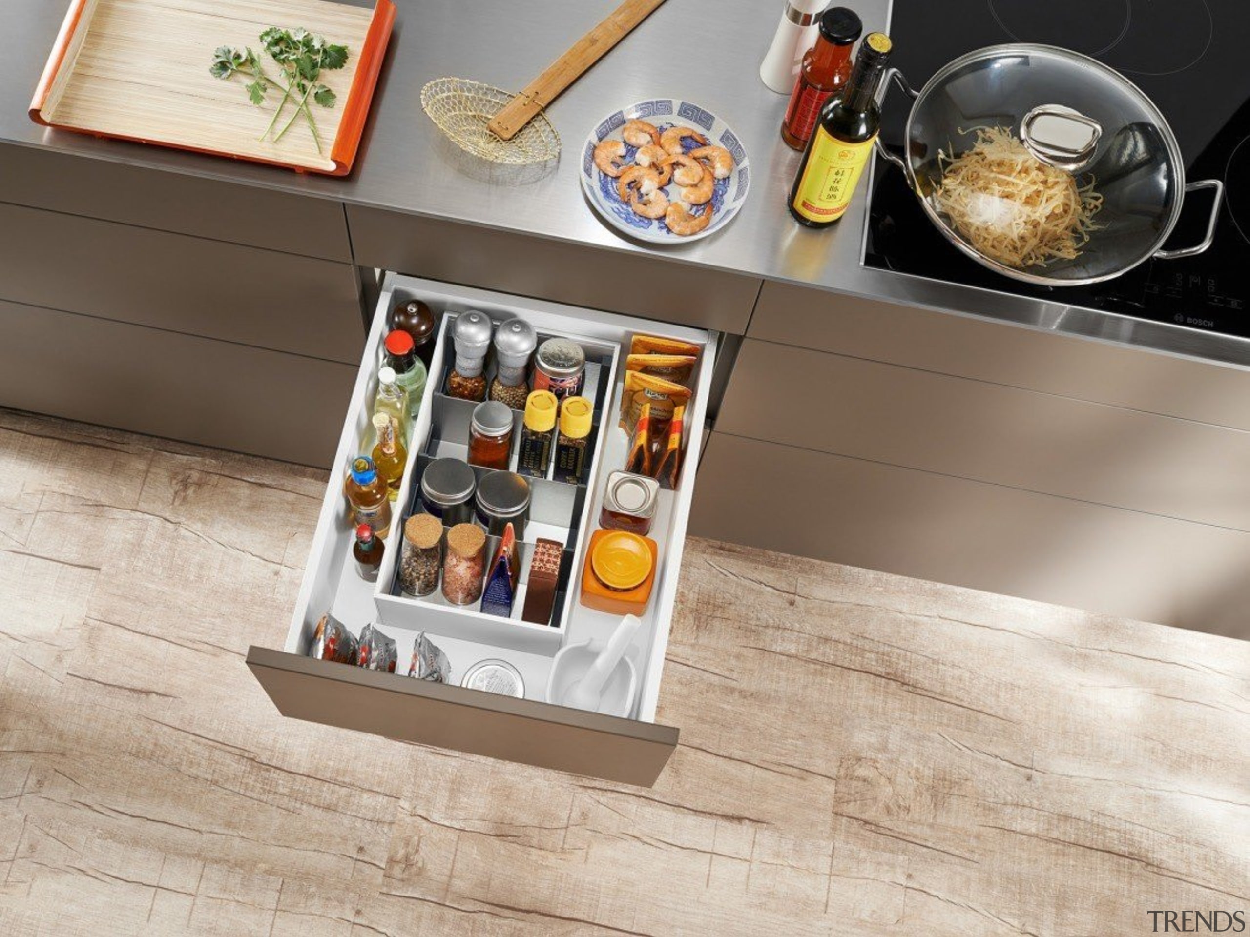 AMBIA-LINE kitchen accessories – organization at its best. furniture, table, gray