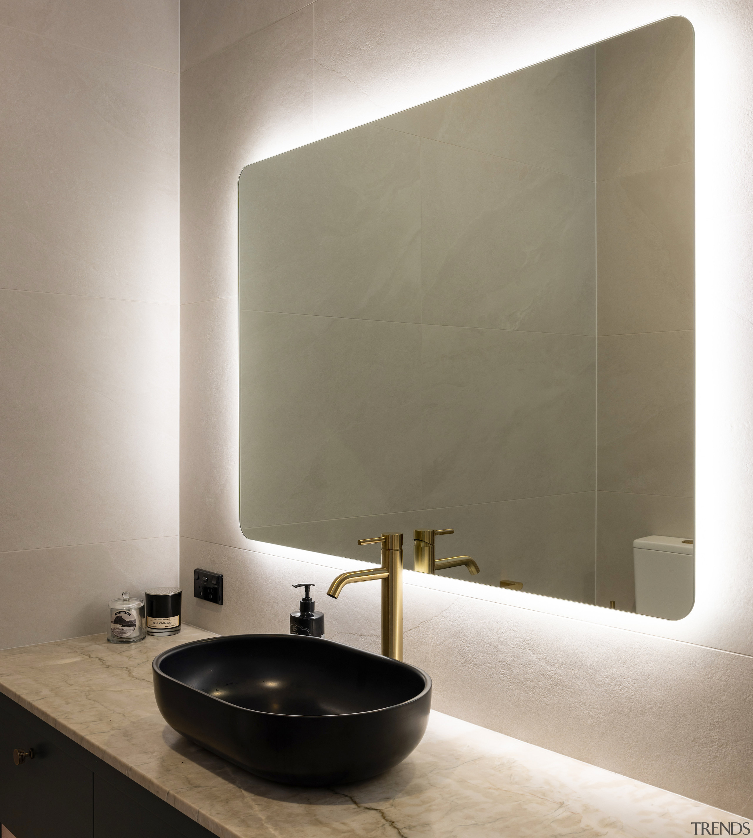 The tapware was selected to suit an all-pressure 