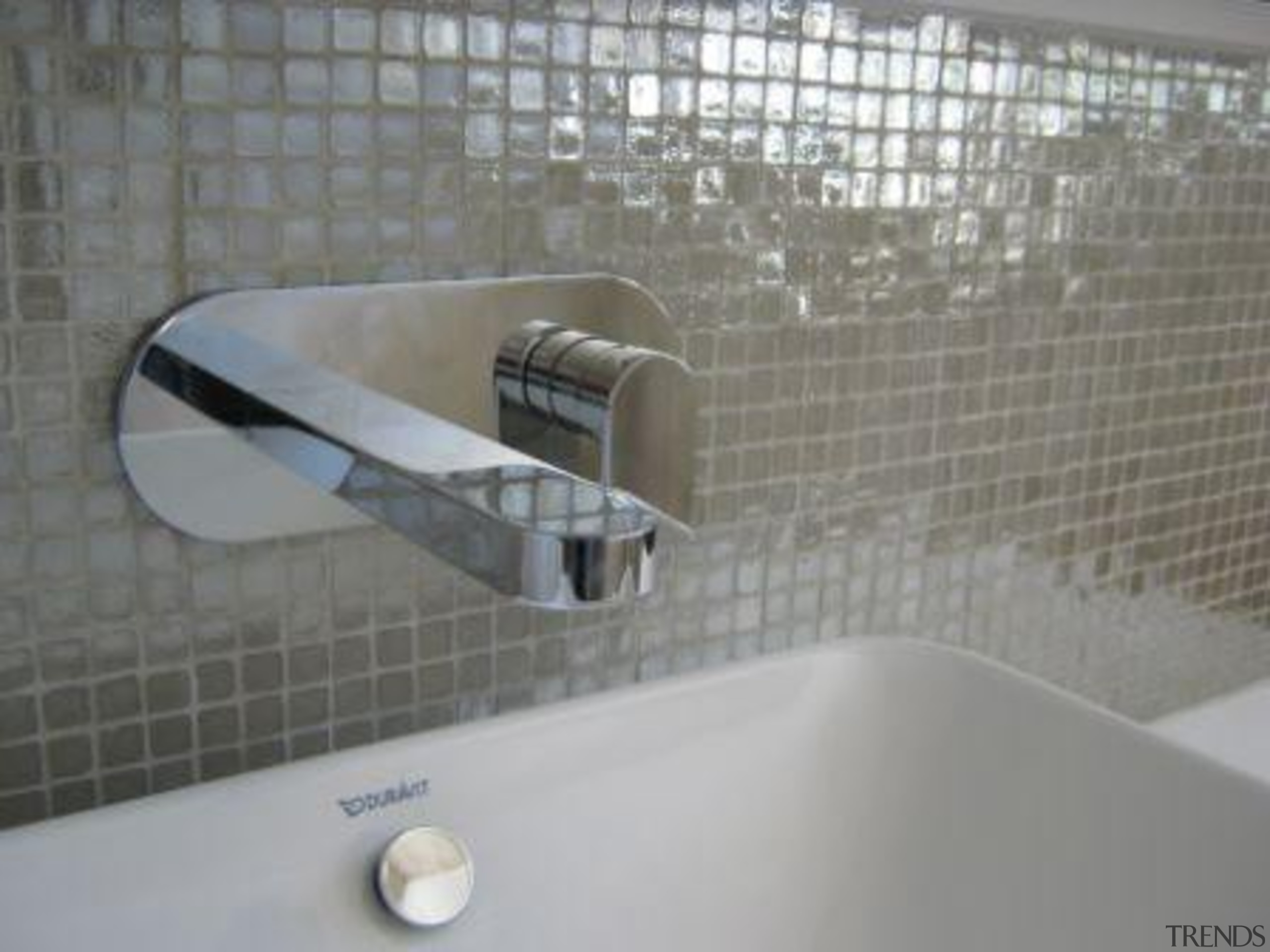 silver lux splashback mosiac - Vetro Mosaics Range bathroom, floor, flooring, product design, tap, tile, gray