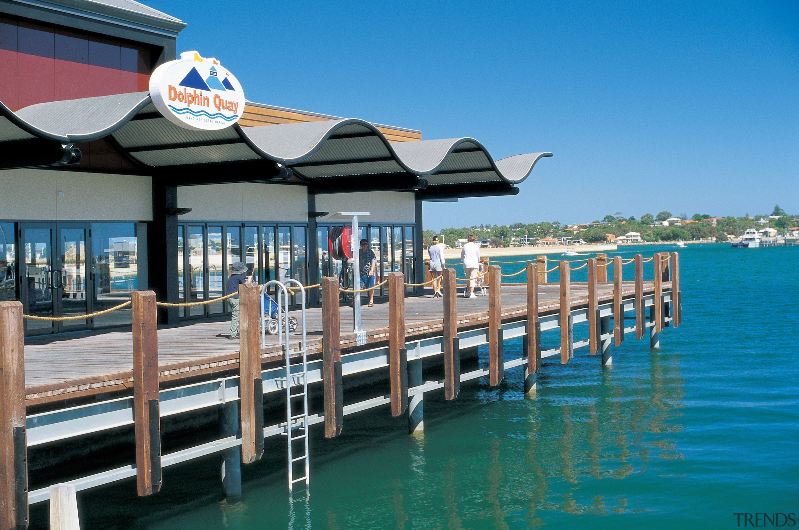 View of the Mandurah Ocean Marina which was dock, leisure, resort, sea, sky, swimming pool, tourism, vacation, water, teal