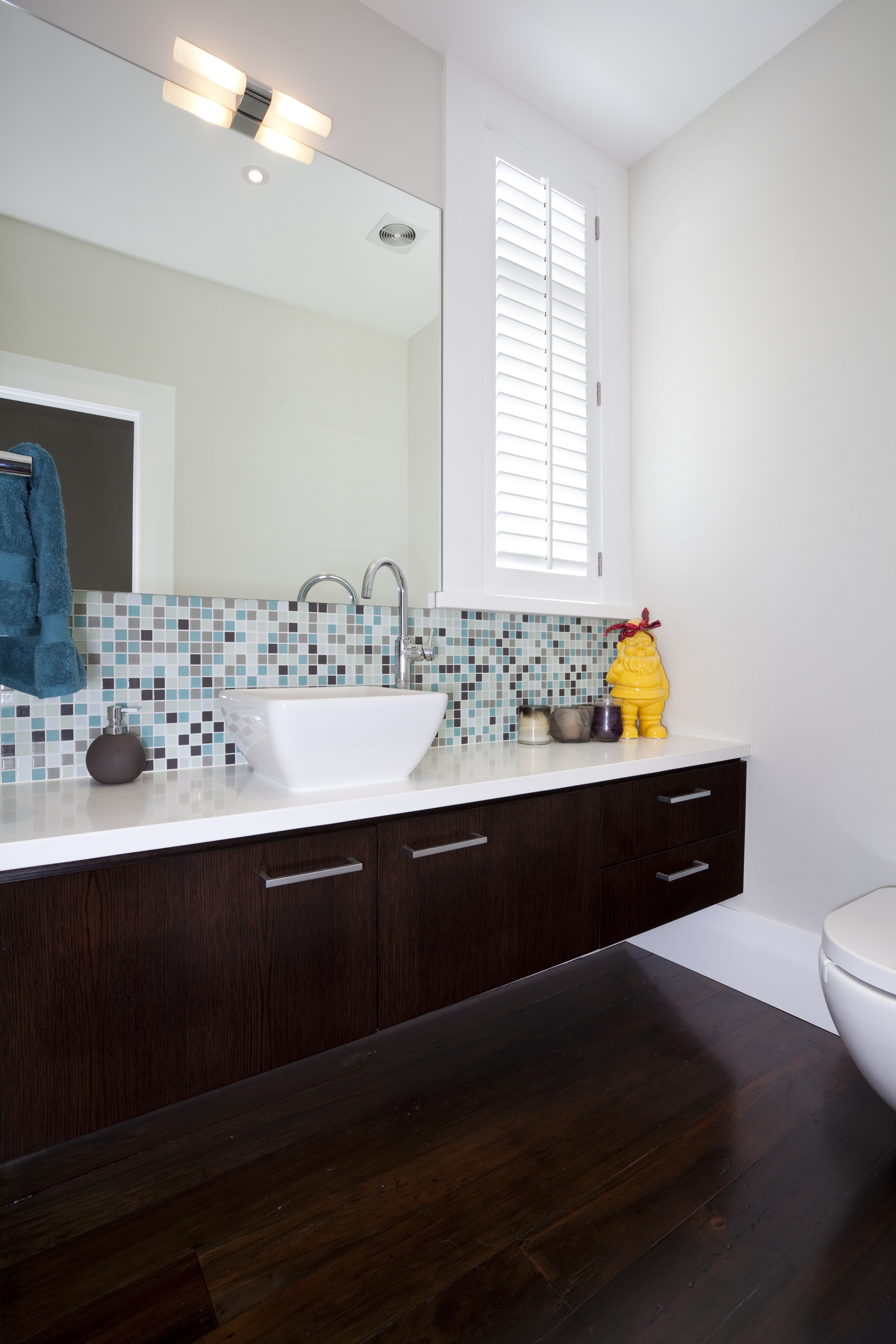 A view of kitchen cabinetry by Cabinetmakers. - architecture, bathroom, countertop, floor, home, house, interior design, kitchen, room, sink, window, white, black