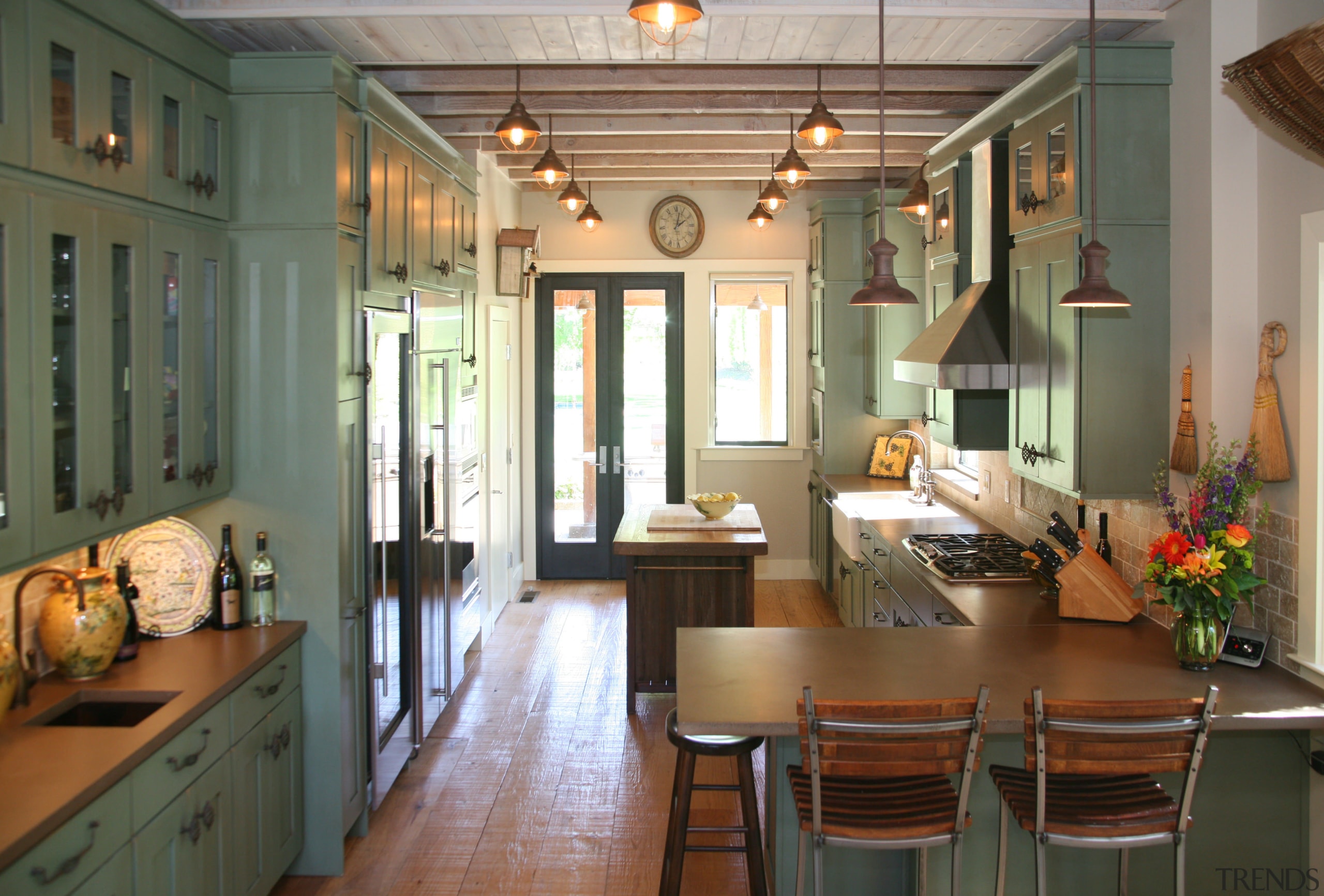 Kitchen designer Catherine Shackford of Northbay Kitchen &amp; cabinetry, ceiling, countertop, cuisine classique, dining room, estate, home, interior design, kitchen, living room, real estate, room, window, brown, gray