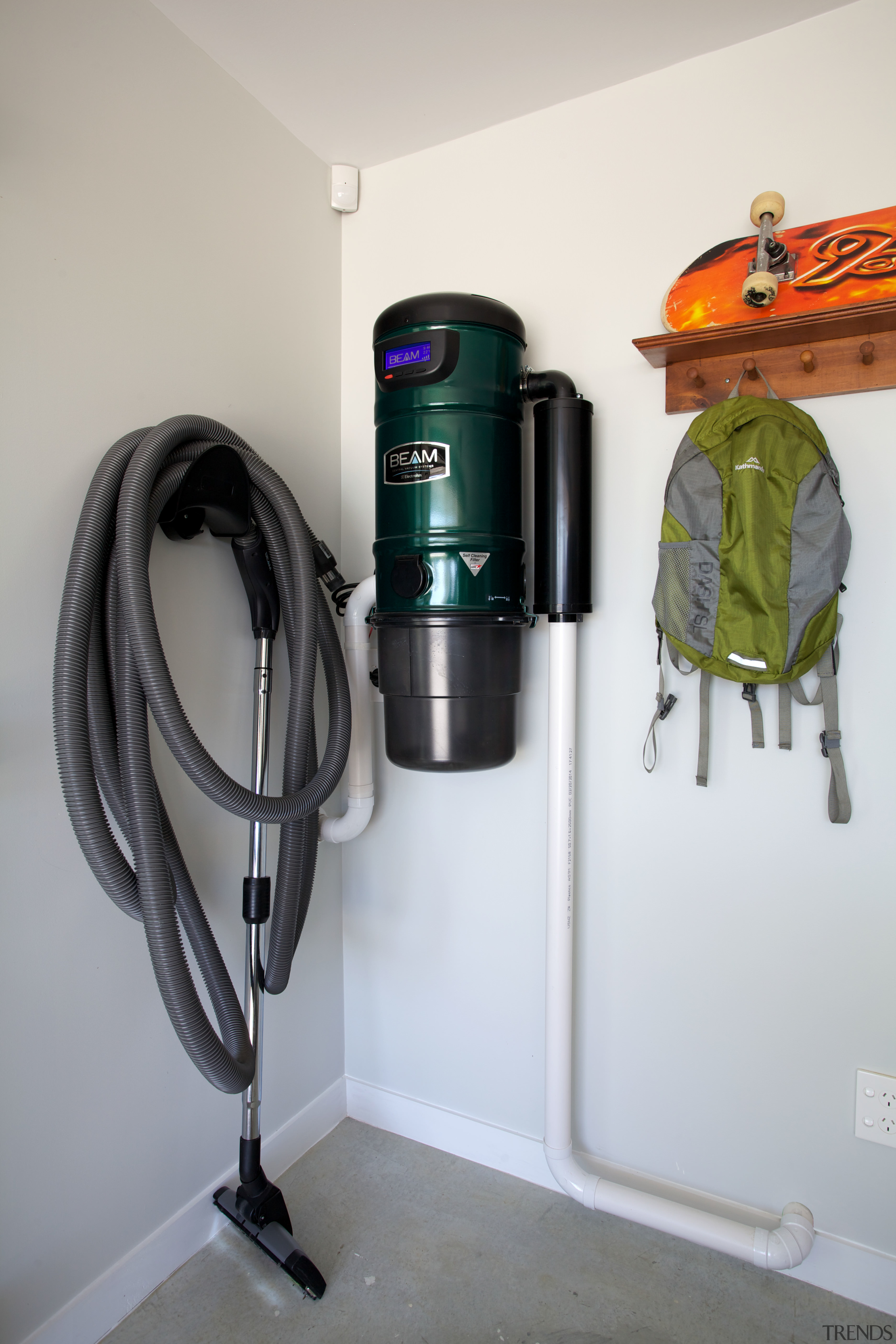 The powerful Beam Central Vacuum System by Electrolux product design, gray