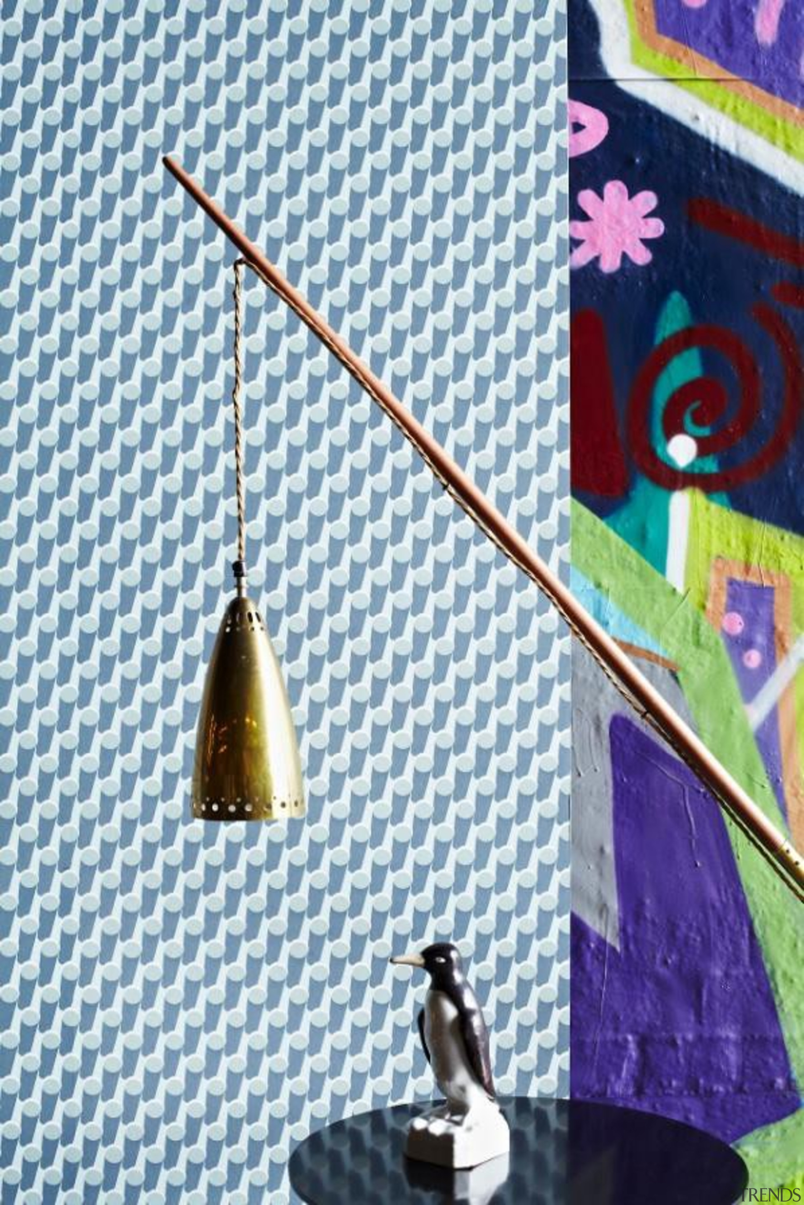 Eley Kishimoto Hand-Printed Wallpaper Collection - Eley Kishimoto triangle, white