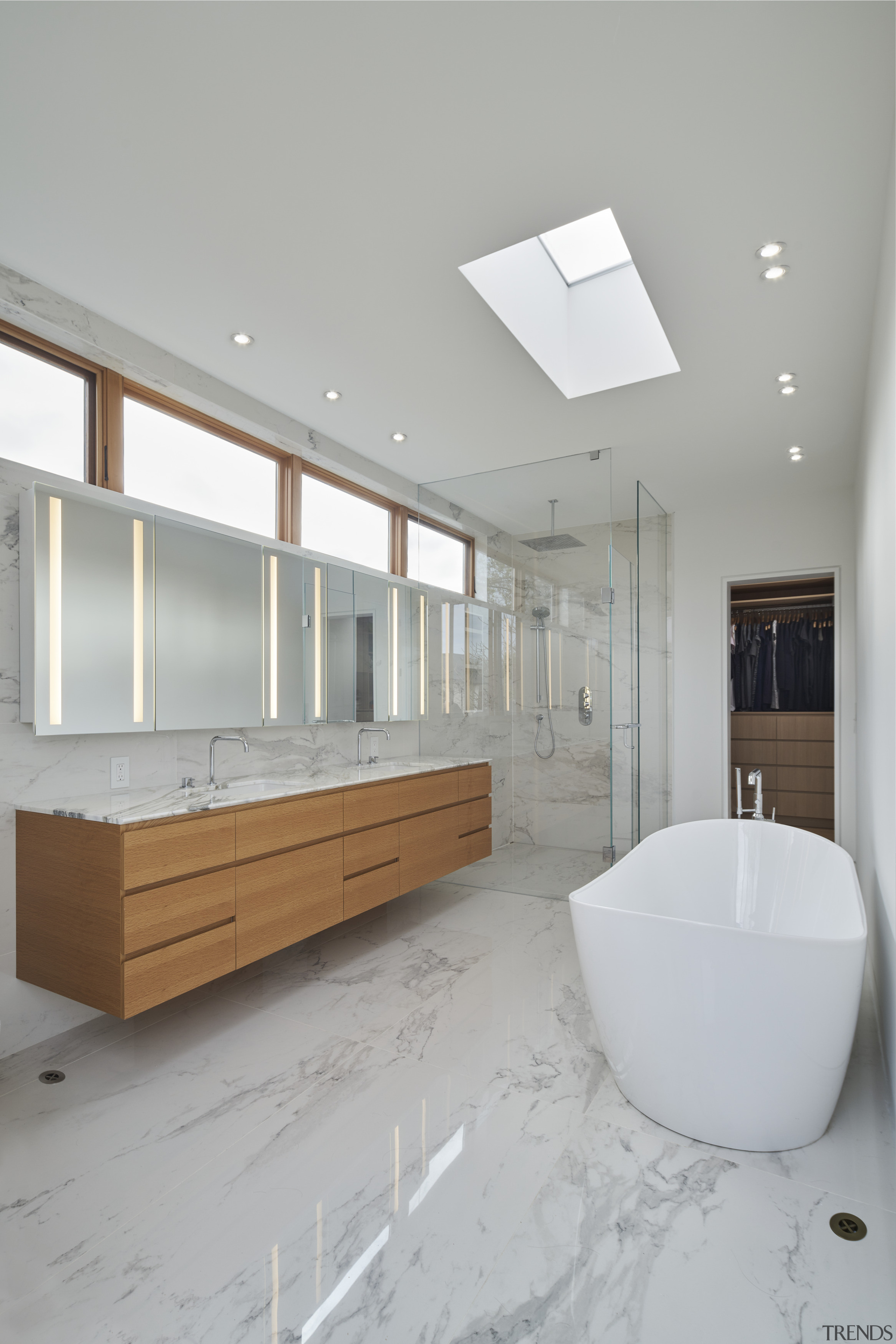 The grand master bathroom. - Art house meets 