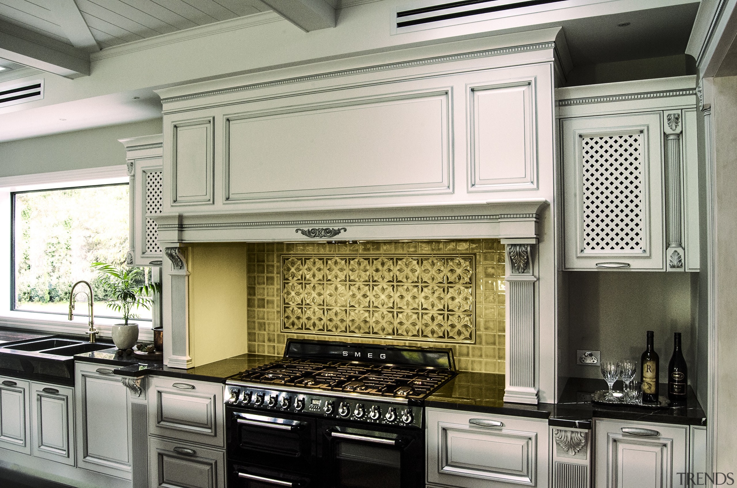 Goodland Residence 1 For more information, please visit cabinetry, countertop, cuisine classique, home appliance, interior design, kitchen, kitchen appliance, kitchen stove, gray