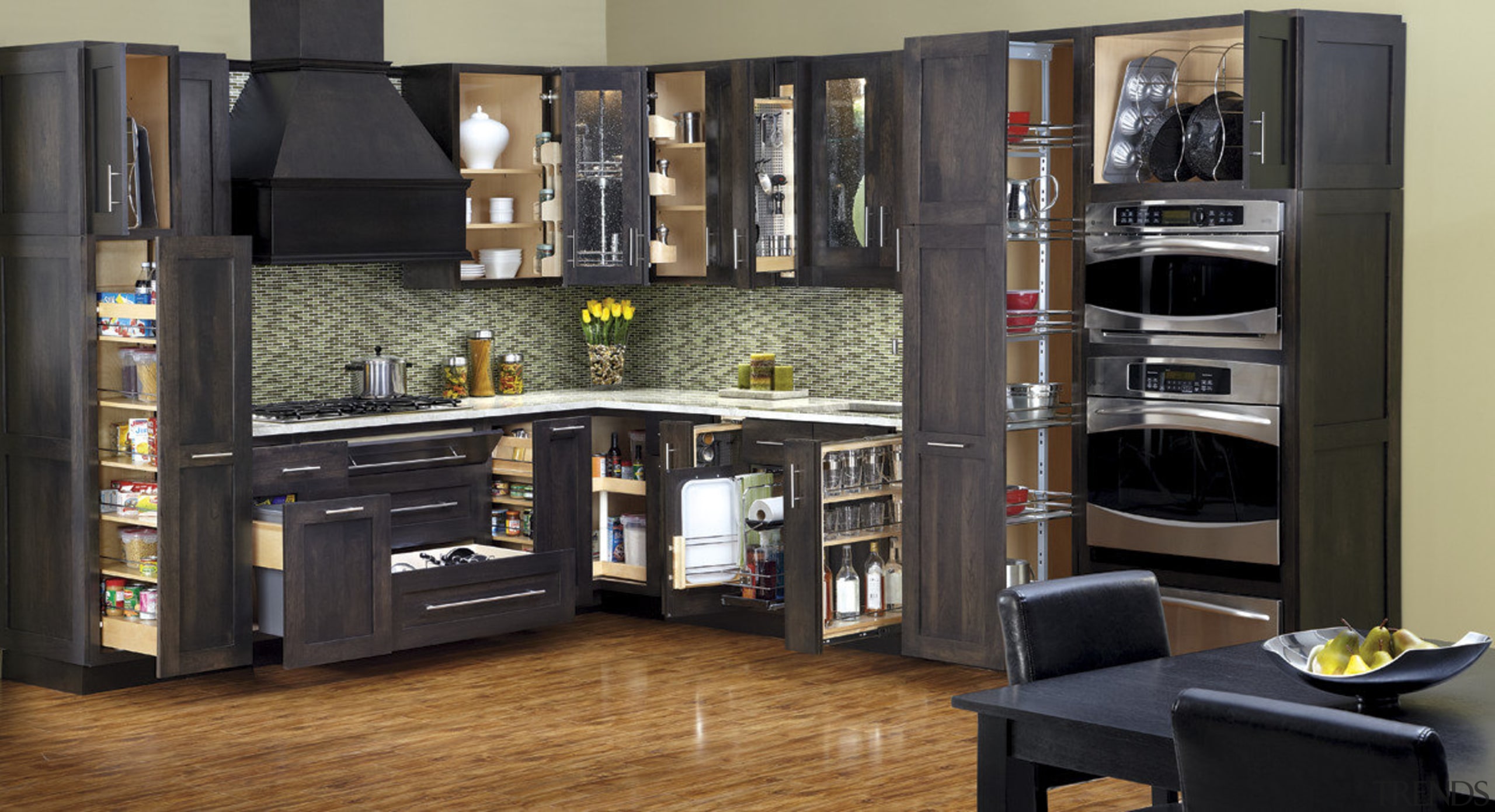 Rev-a-shelf storage system. Storage options. - Rev-a-shelf storage closet, furniture, interior design, kitchen, shelving, black