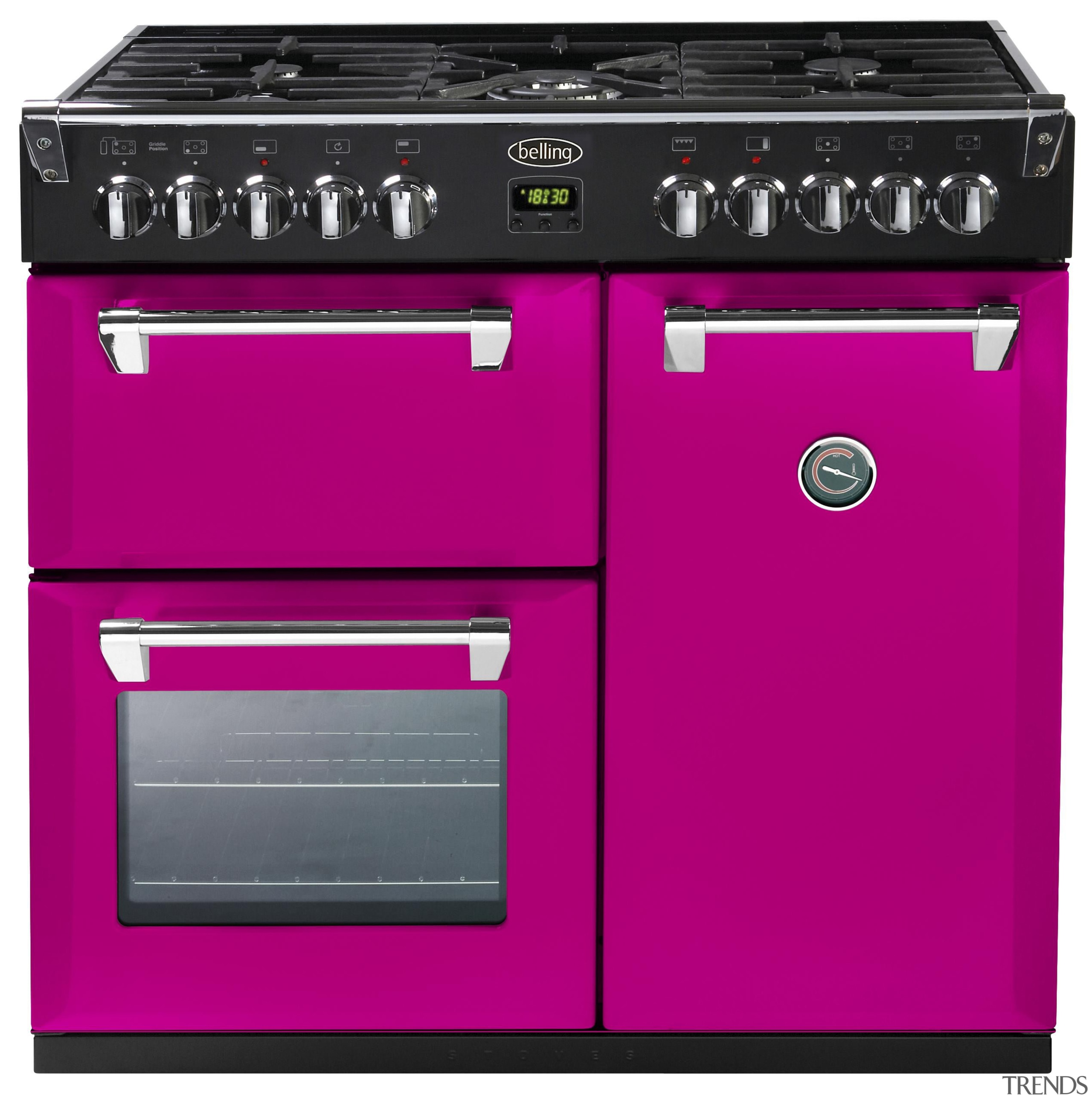 Belling Richmond 900cm range in Floral burst - electronic instrument, gas stove, home appliance, kitchen appliance, kitchen stove, major appliance, product, purple, purple