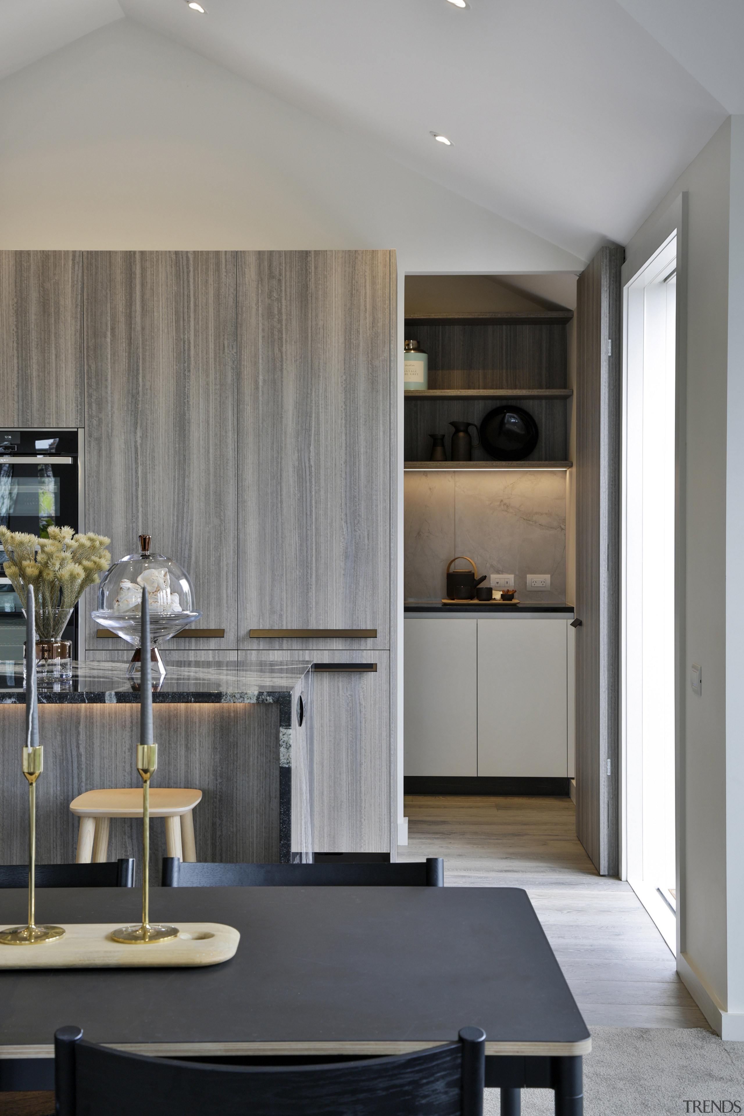 The concealed scullery door design required careful planning 