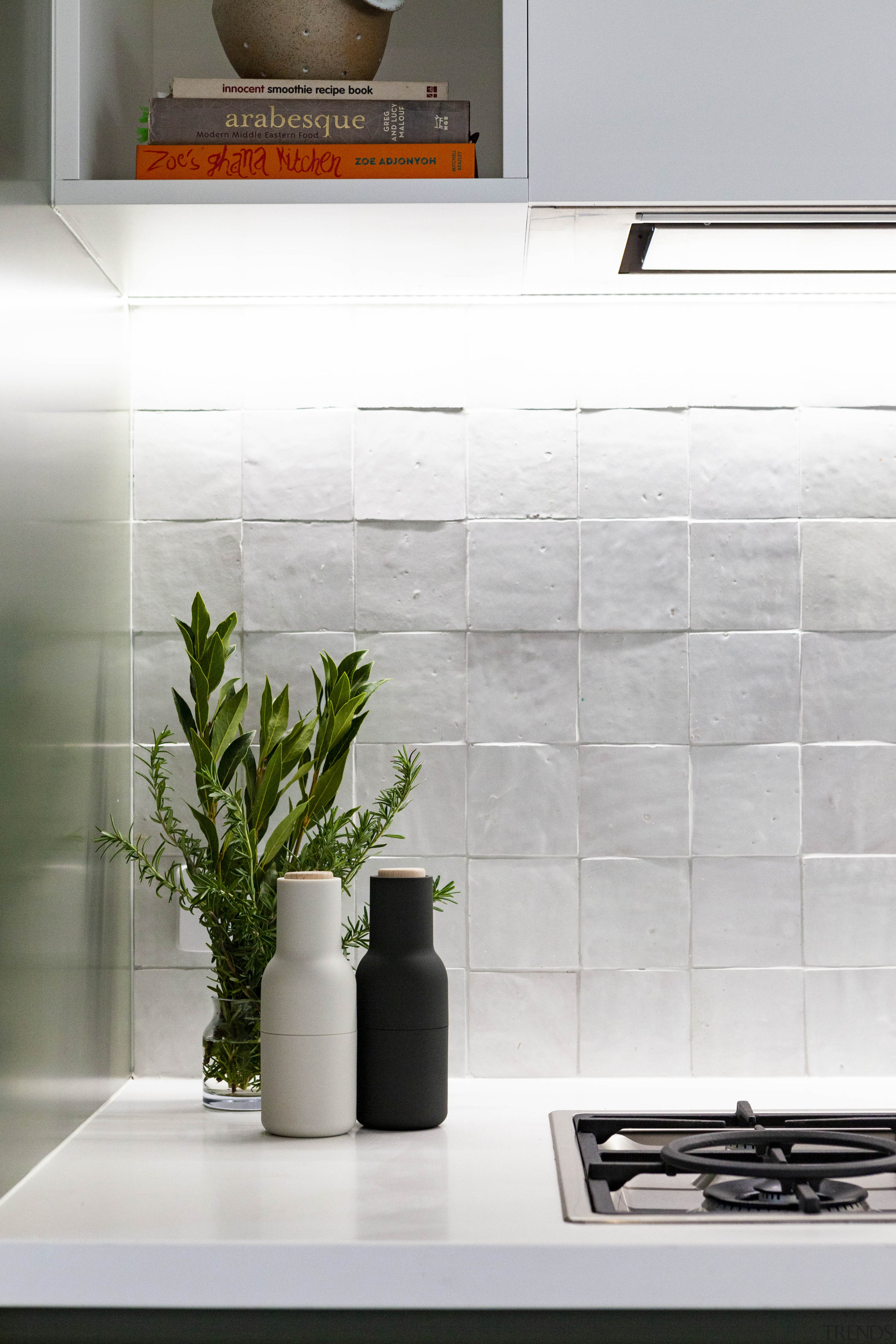 Kitchen splashback in new addition. - Character cottage 