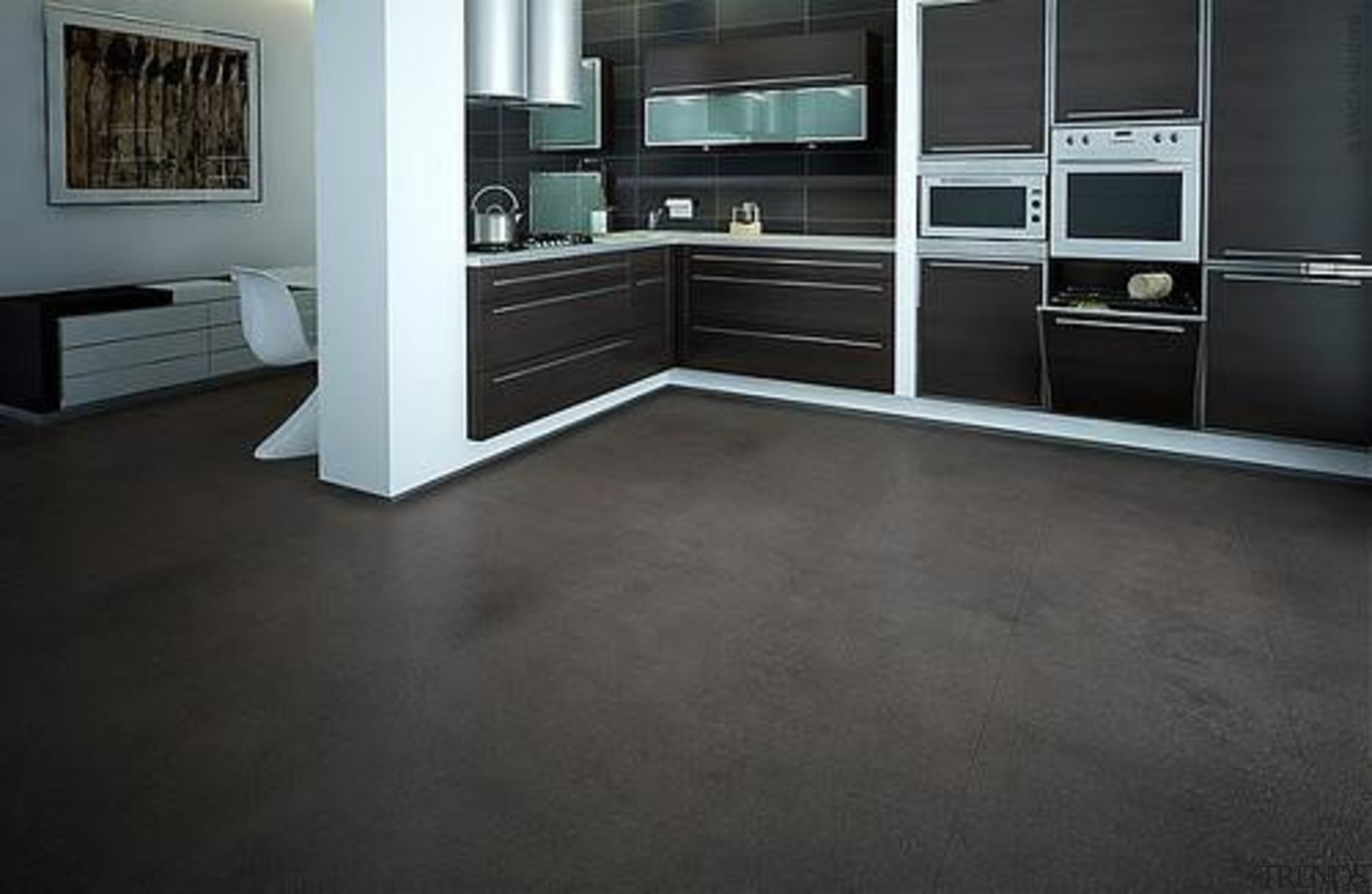 Cork Comfort - Pebbles Storm - Cork Comfort floor, flooring, hardwood, laminate flooring, tile, wood, wood flooring, black