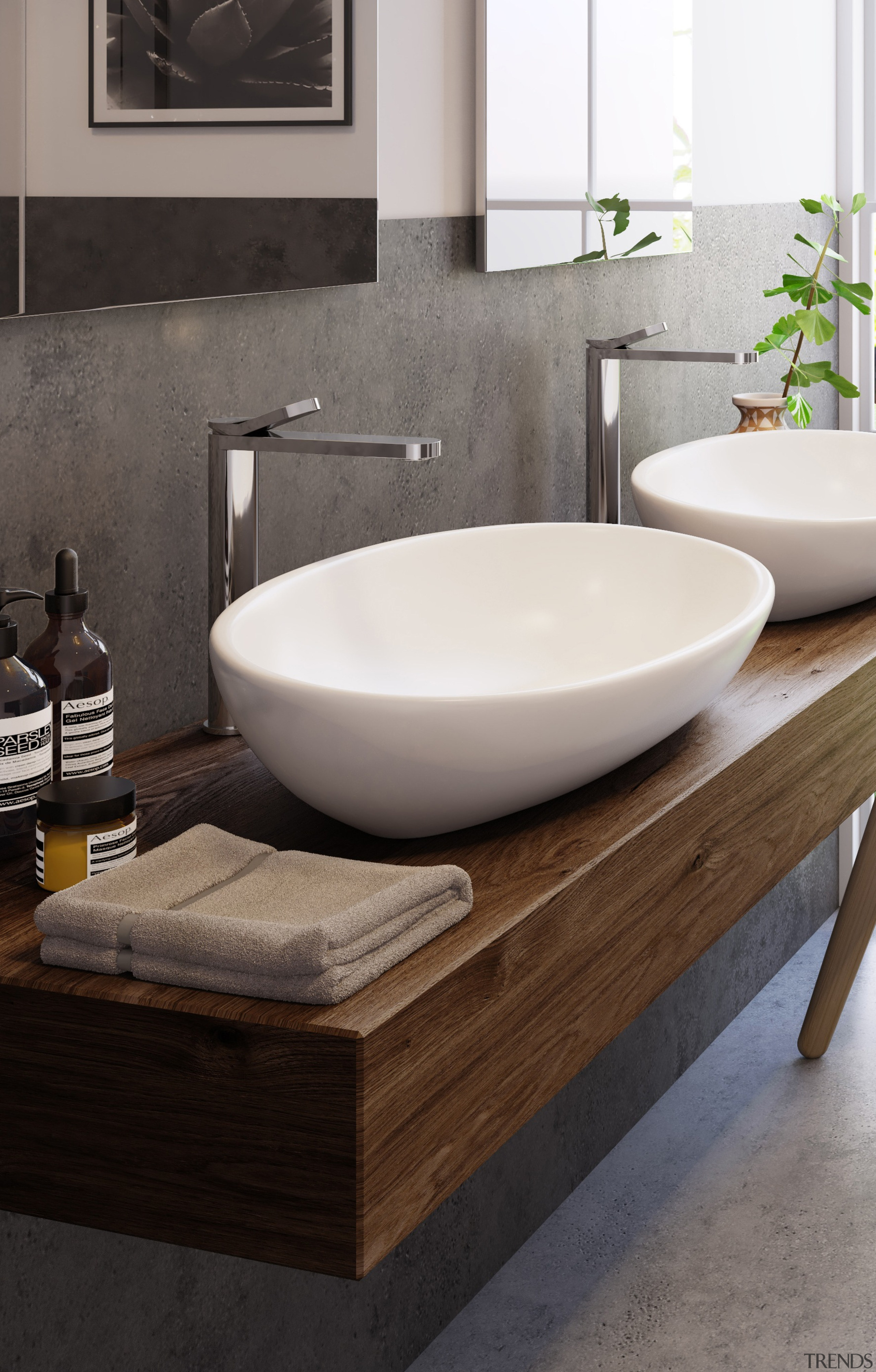 •10 year warranty •650 x 370mm •Italian design •Vitreous china counter bathroom, bathroom sink, ceramic, countertop, floor, plumbing fixture, sink, tap, black, gray