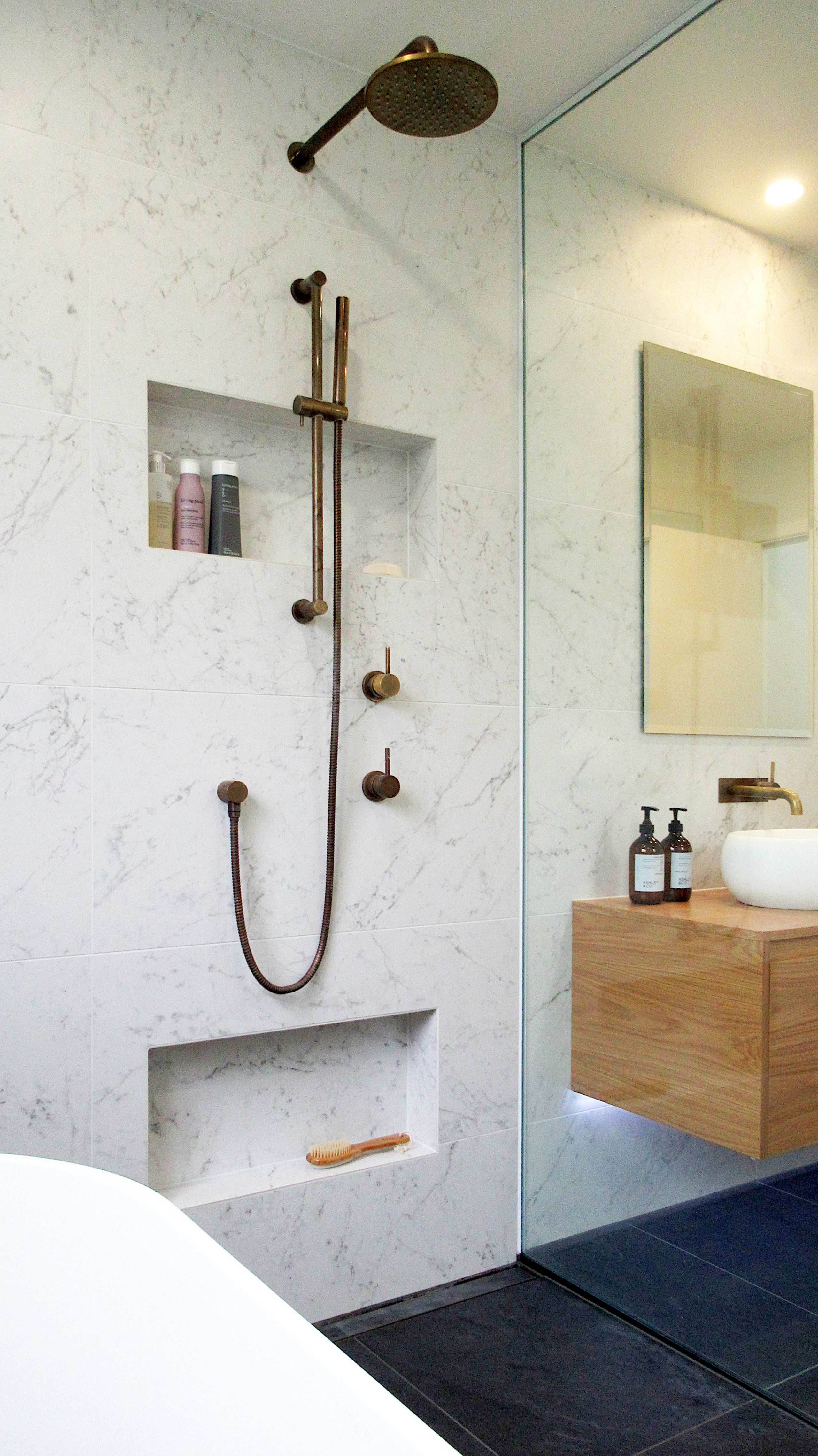 One challenge was finding the right position for white