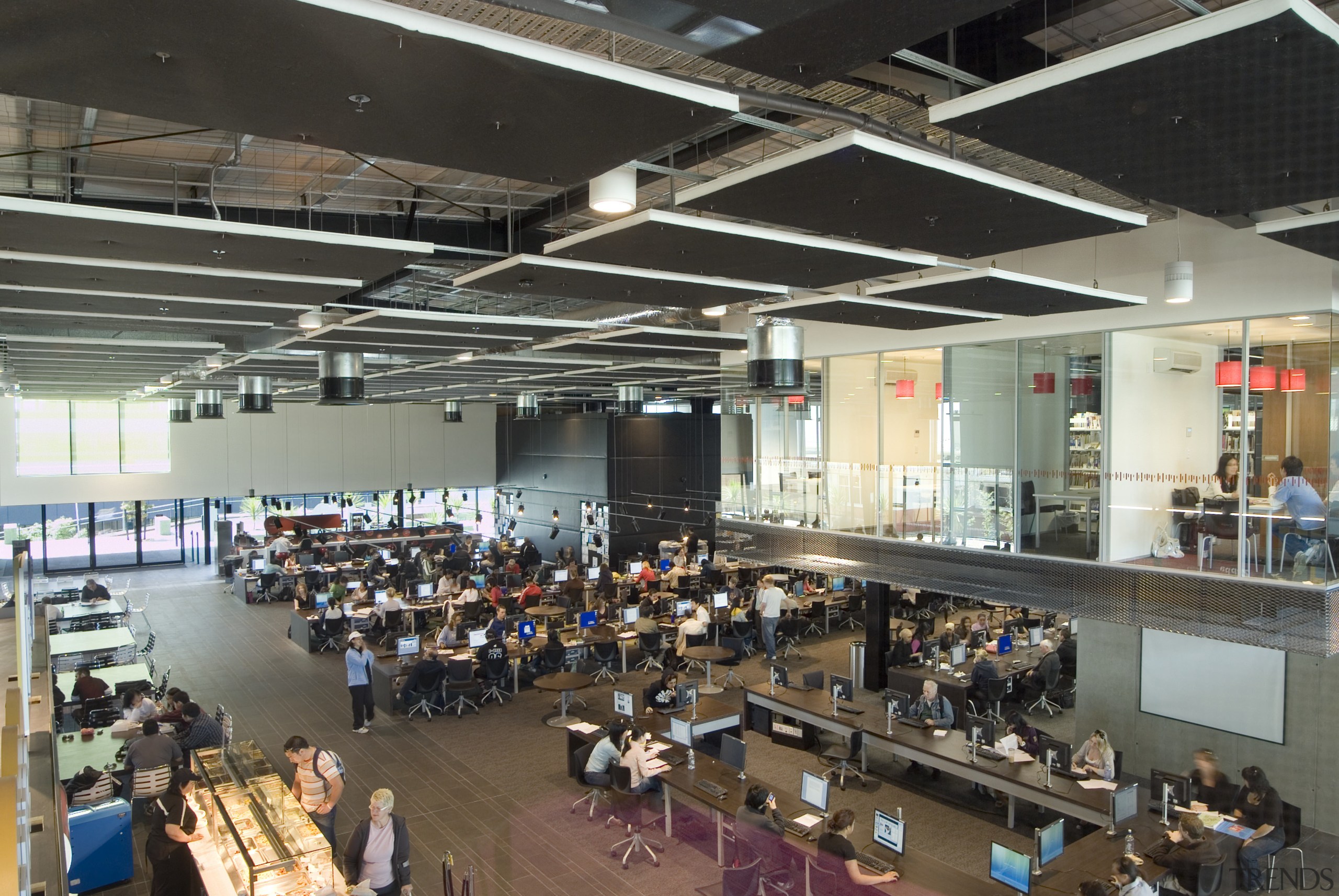 Exposed services and raw materials reinforce the technology institution, black