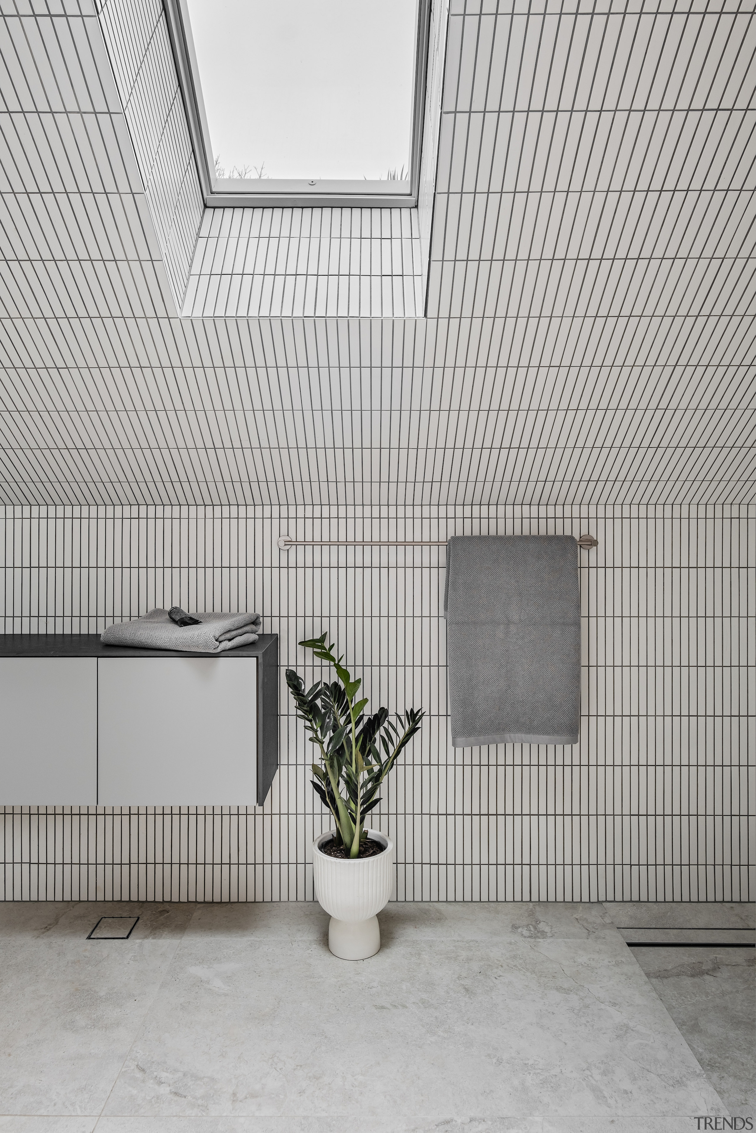 Tiled bathroom. - Bold, moody and robust - 