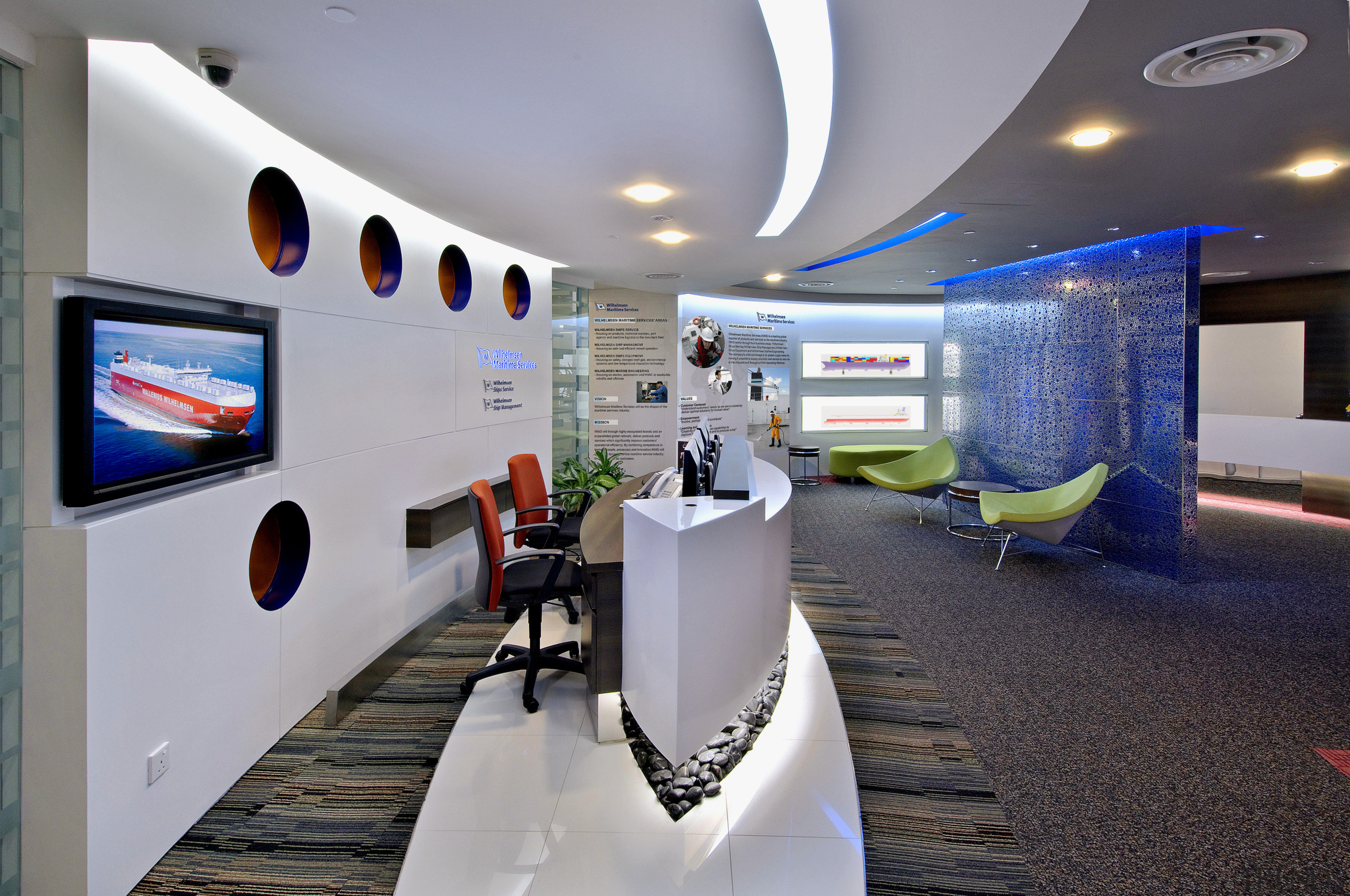 View of the reception area which features a interior design, product design, gray