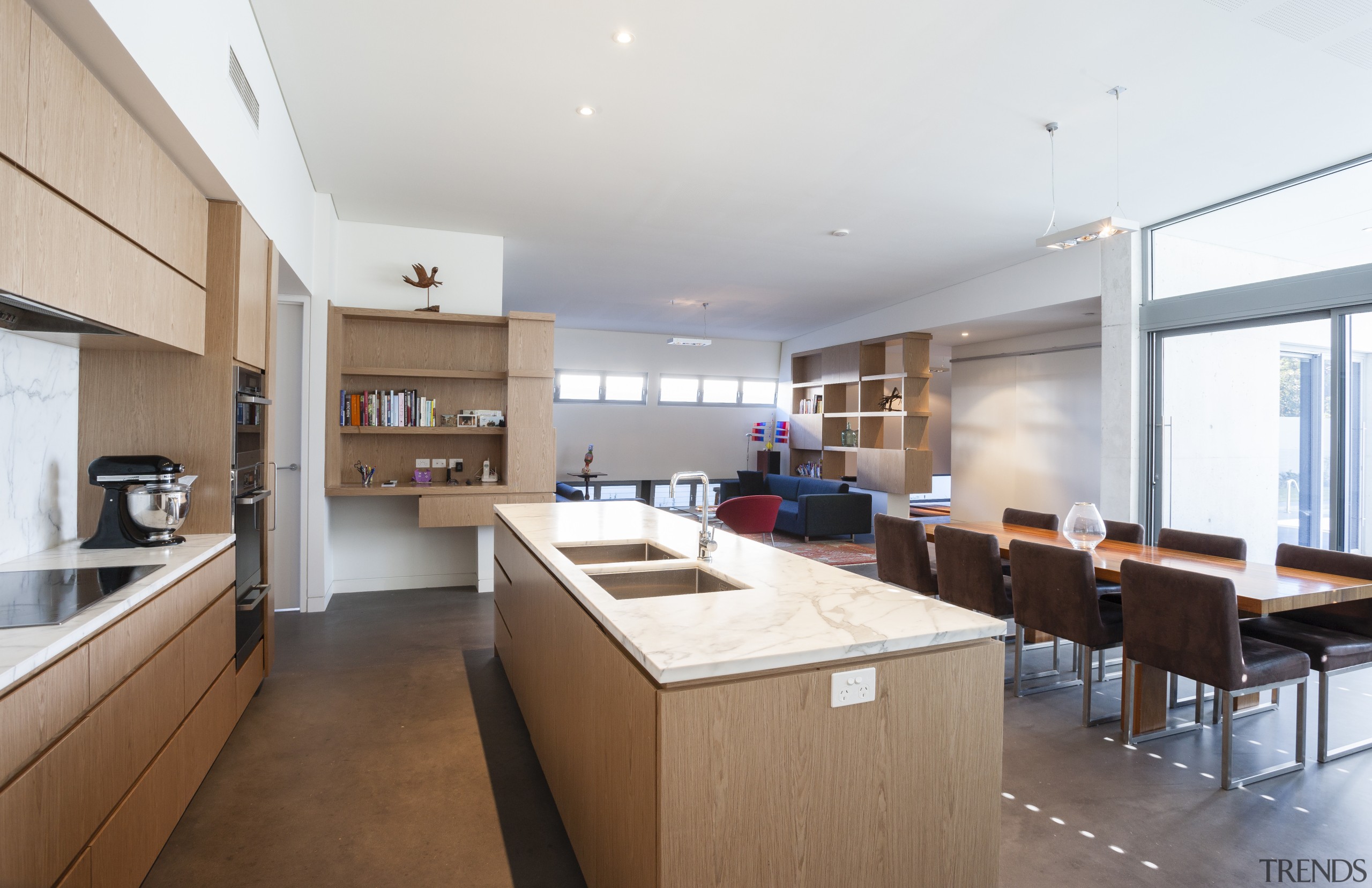 Kitchen and dining area. - Kitchen and dining apartment, house, interior design, kitchen, property, real estate, room, white