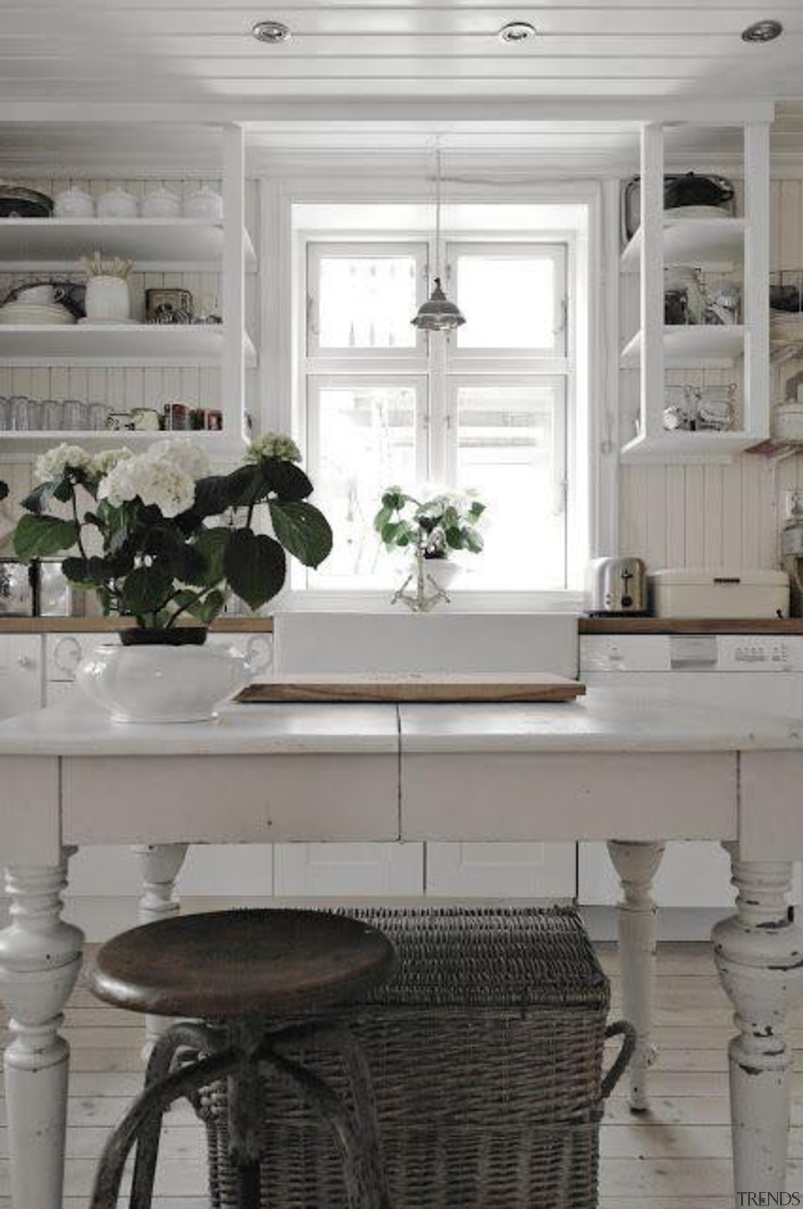 who needs a splashback when you have a countertop, dining room, floor, furniture, home, house, interior design, kitchen, living room, room, table, window, gray, white