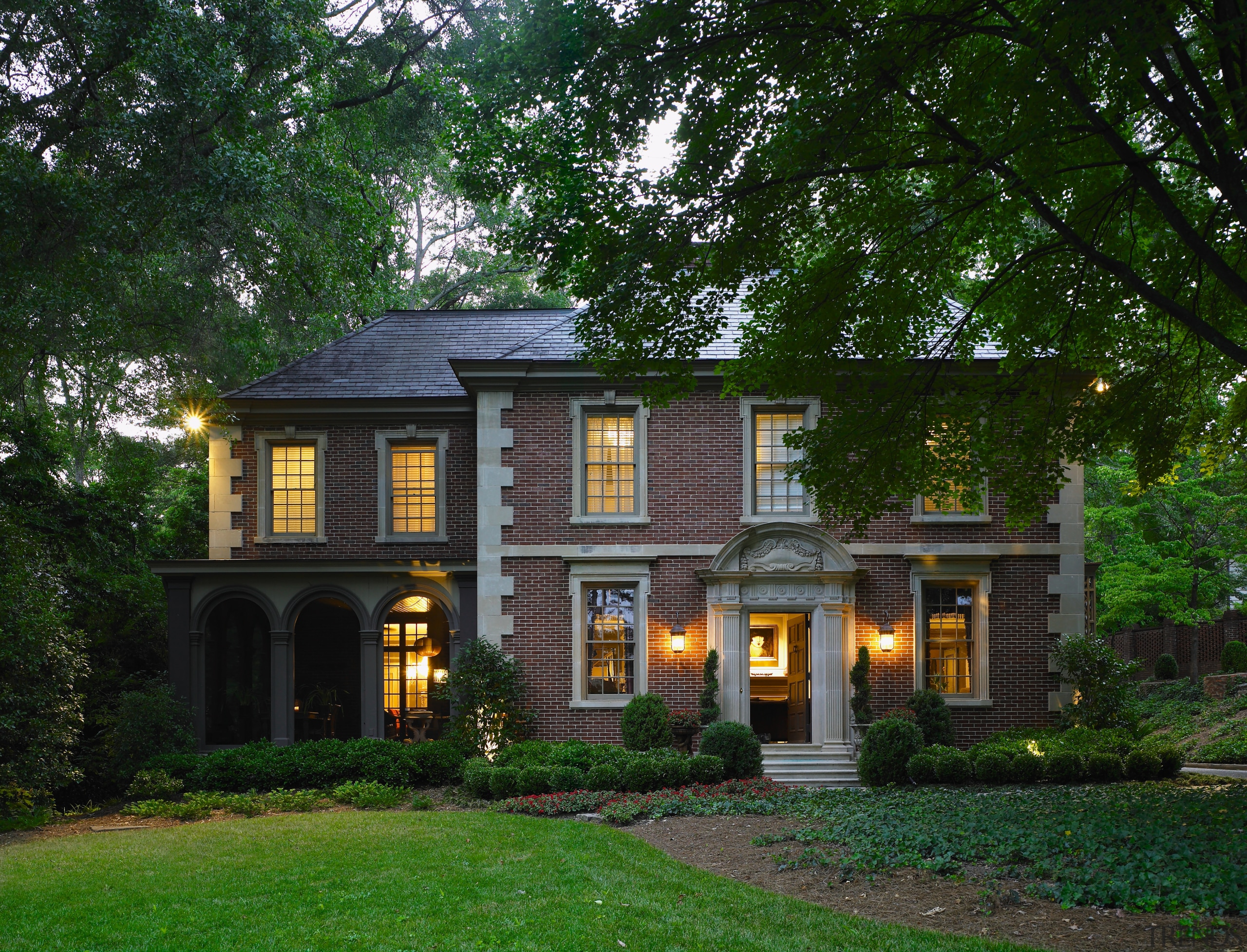 The current owners of this 1919 home wanted cottage, estate, facade, farmhouse, historic house, home, house, mansion, plantation, property, real estate, residential area, tree, green, black