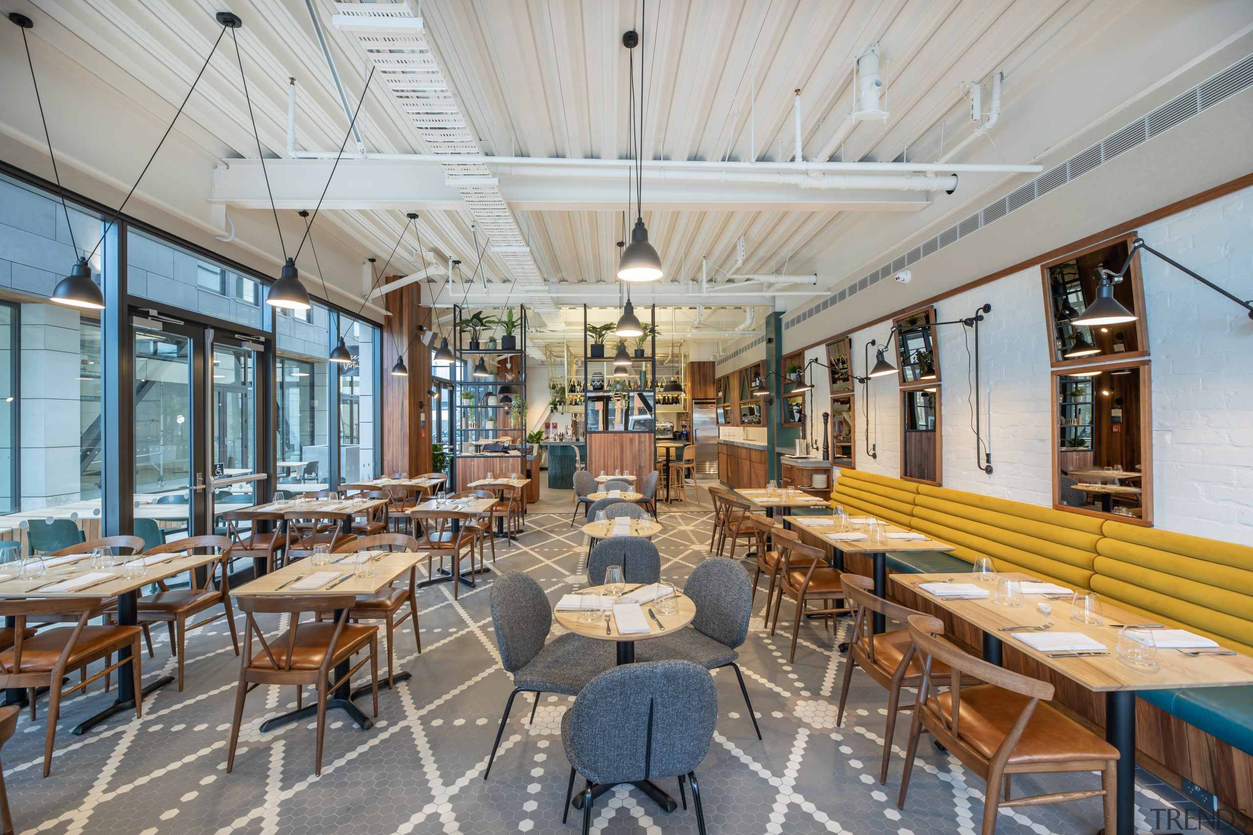 For the Vices &amp; Virtues restaurant/bar at Sudima architecture, building, cafeteria, furniture, interior design, mixed-use, restaurant, Sudima Laneway, Christchurch, Ignite Architects