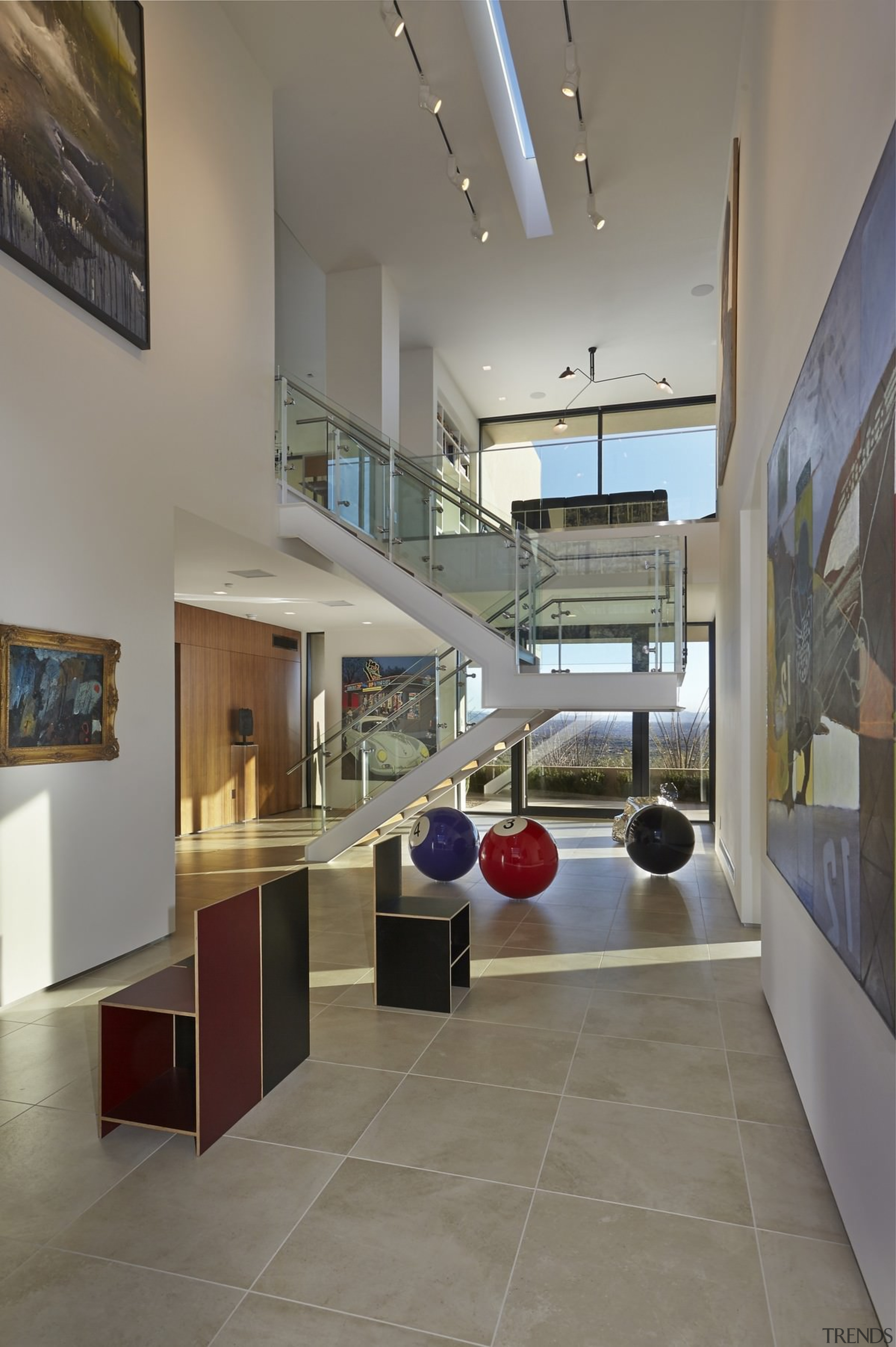 Another view of the art gallery atrium area architecture, floor, interior design, lobby, gray