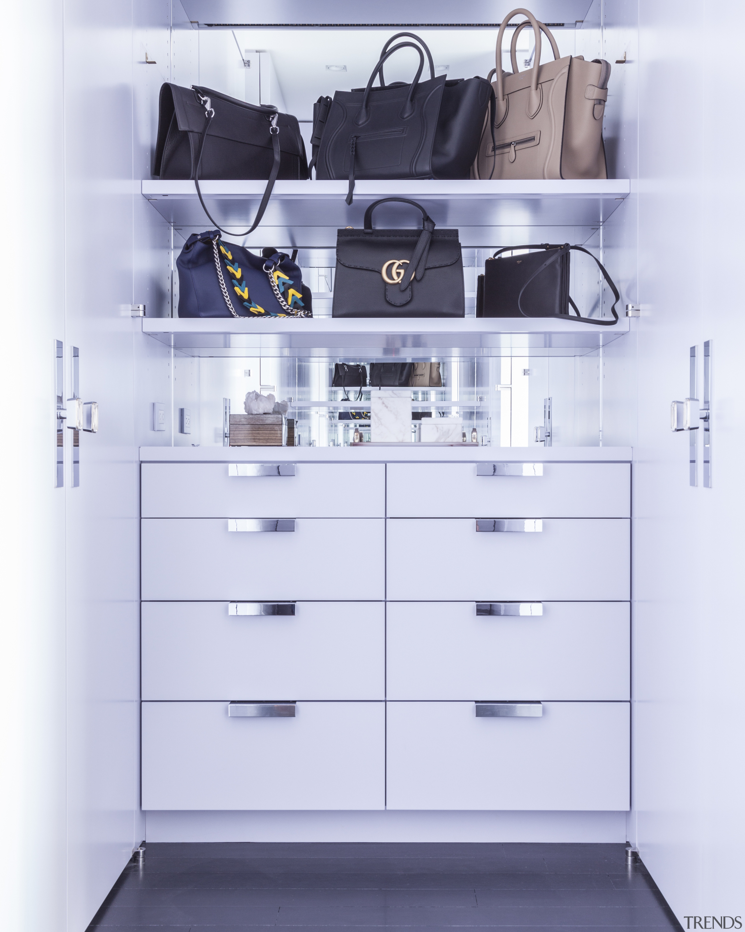 Every aspect of the apartment reflects artistic opulence. 